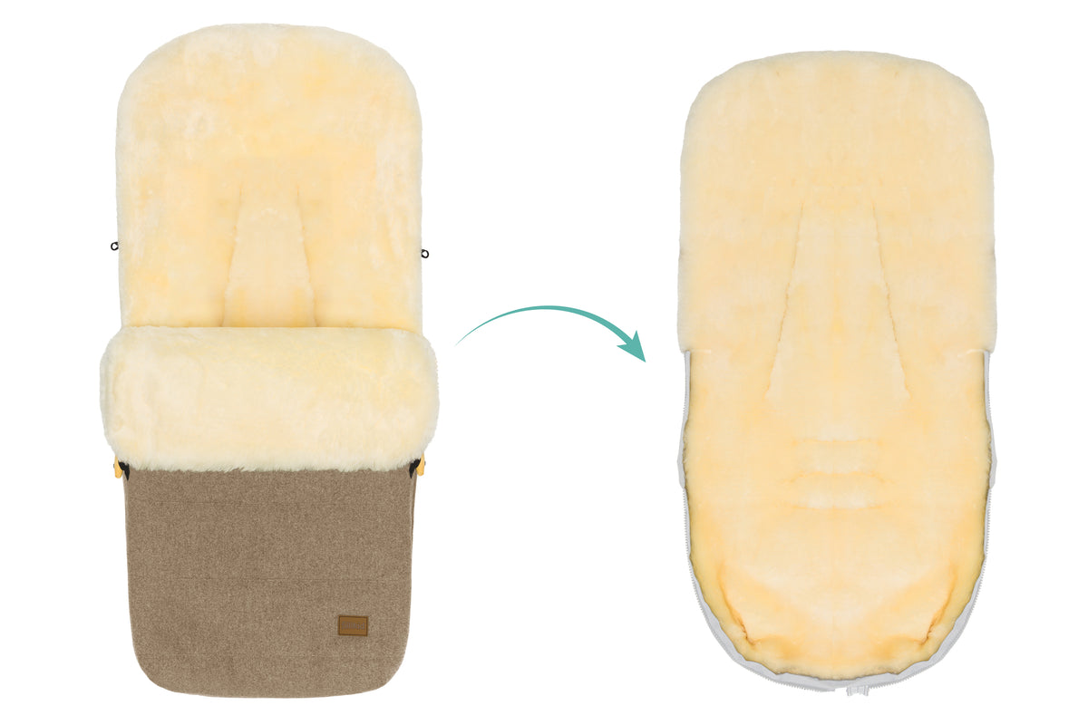 Fillikid Fusssack Bernina Wool braun