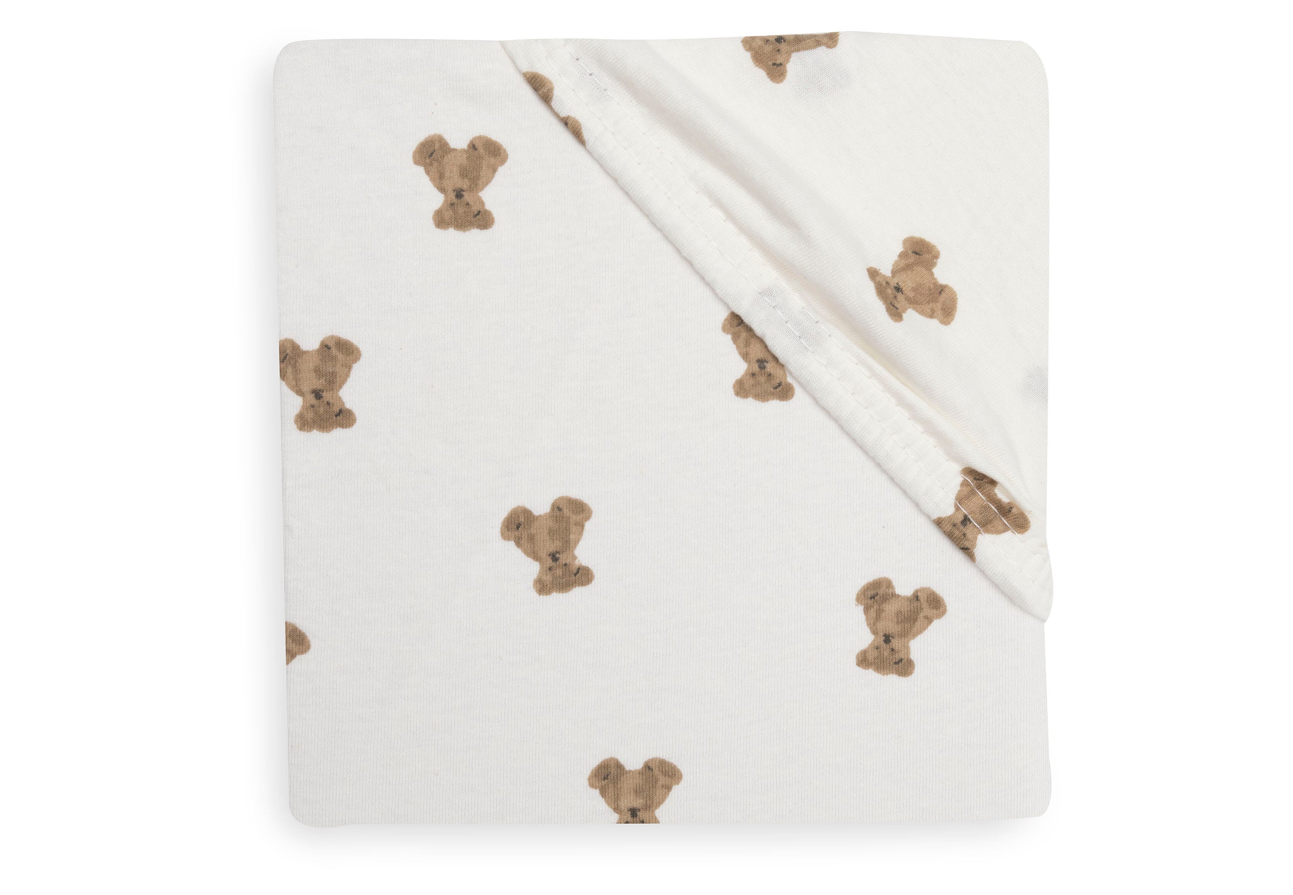 Jollein Spannbettlaken Jersey - Mini Teddy Bear