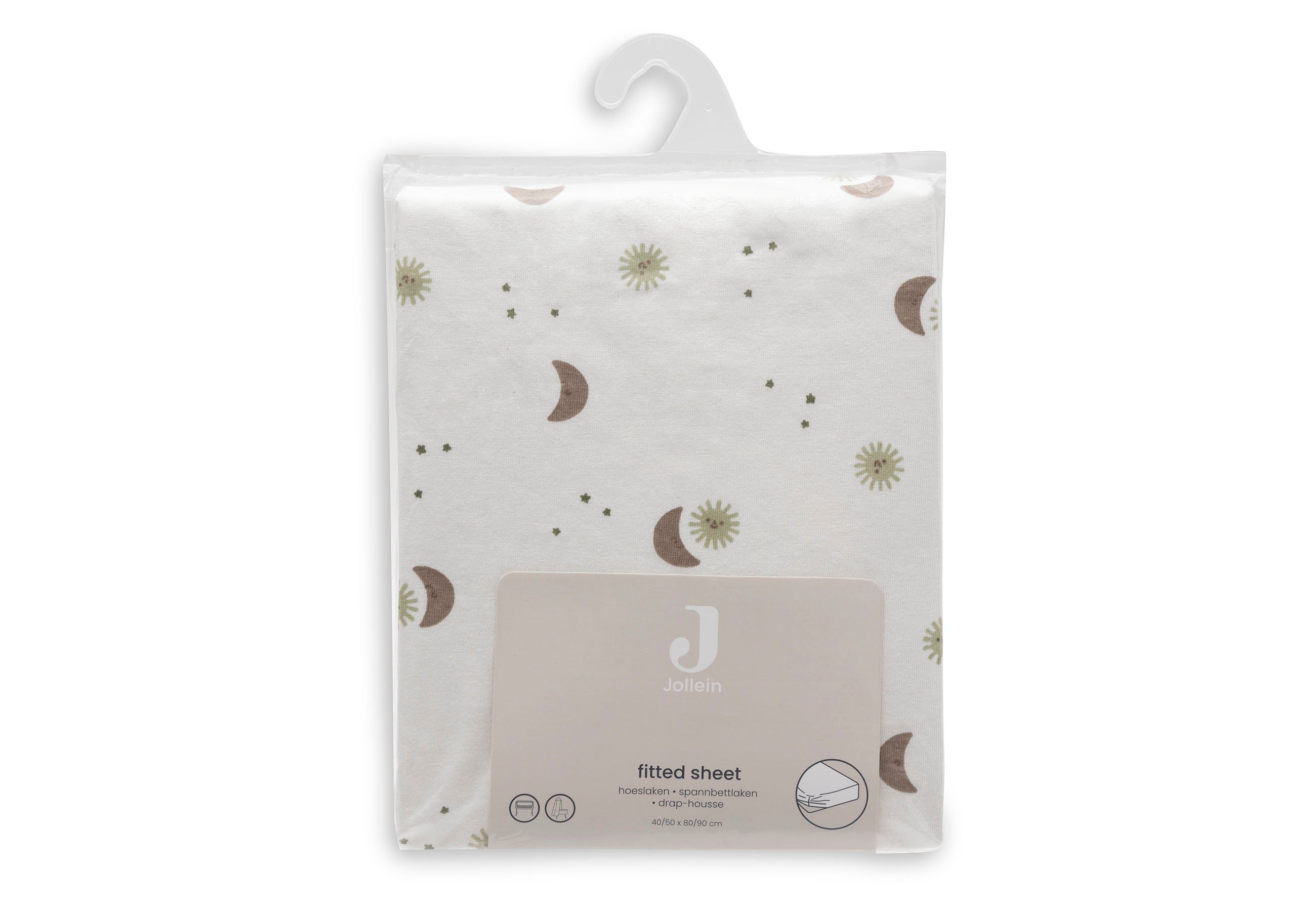 Jollein Spannbettlaken Jersey - Over the Moon