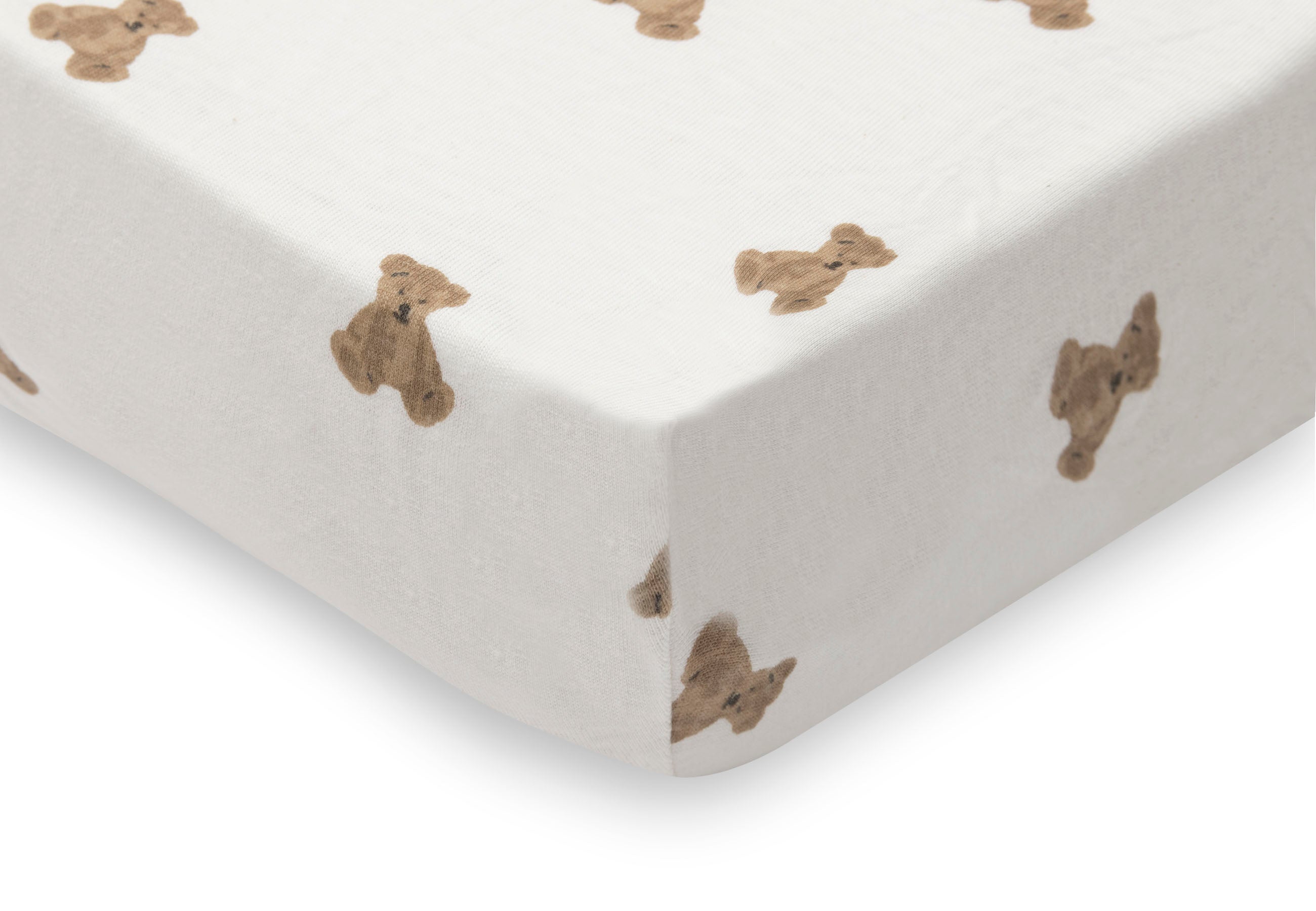 Jollein Spannbettlaken Jersey - Mini Teddy Bear