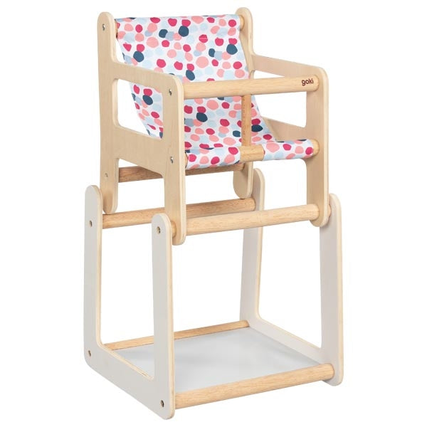 Goki Puppenhochstuhl mit Tisch, 2in1