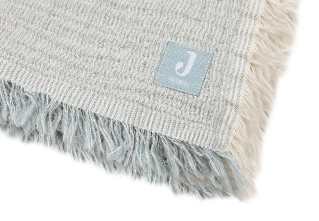 Jollein Decke Kinderbett Hydrophil 120x120cm Fringe Stripe