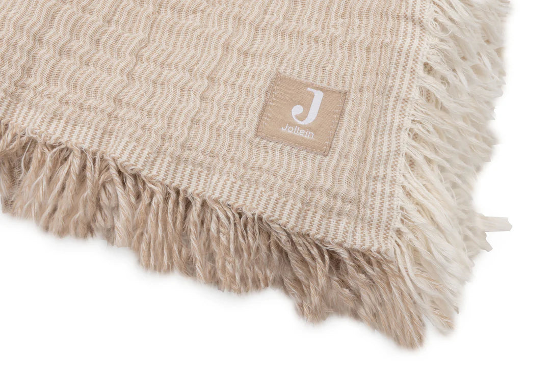 Jollein Decke Kinderbett Hydrophil 120x120cm Fringe Stripe