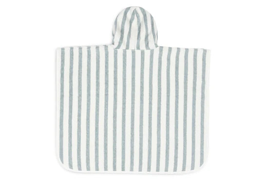 Jollein Badeponcho Stripe Frottee Sea Green GOTS