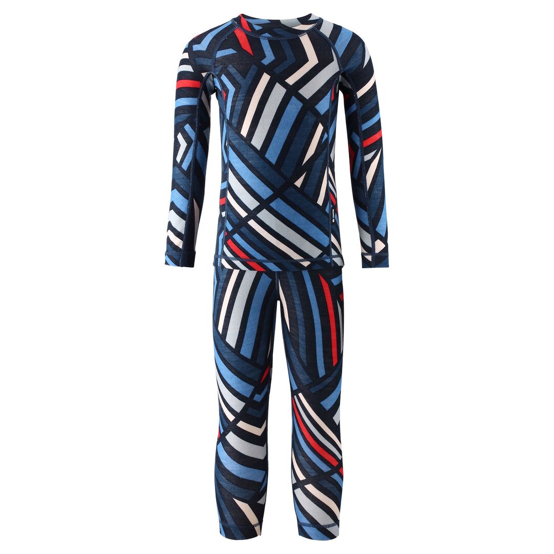 Reima Kinder Funktionsunterwäsche Set Taitoa striped blue
