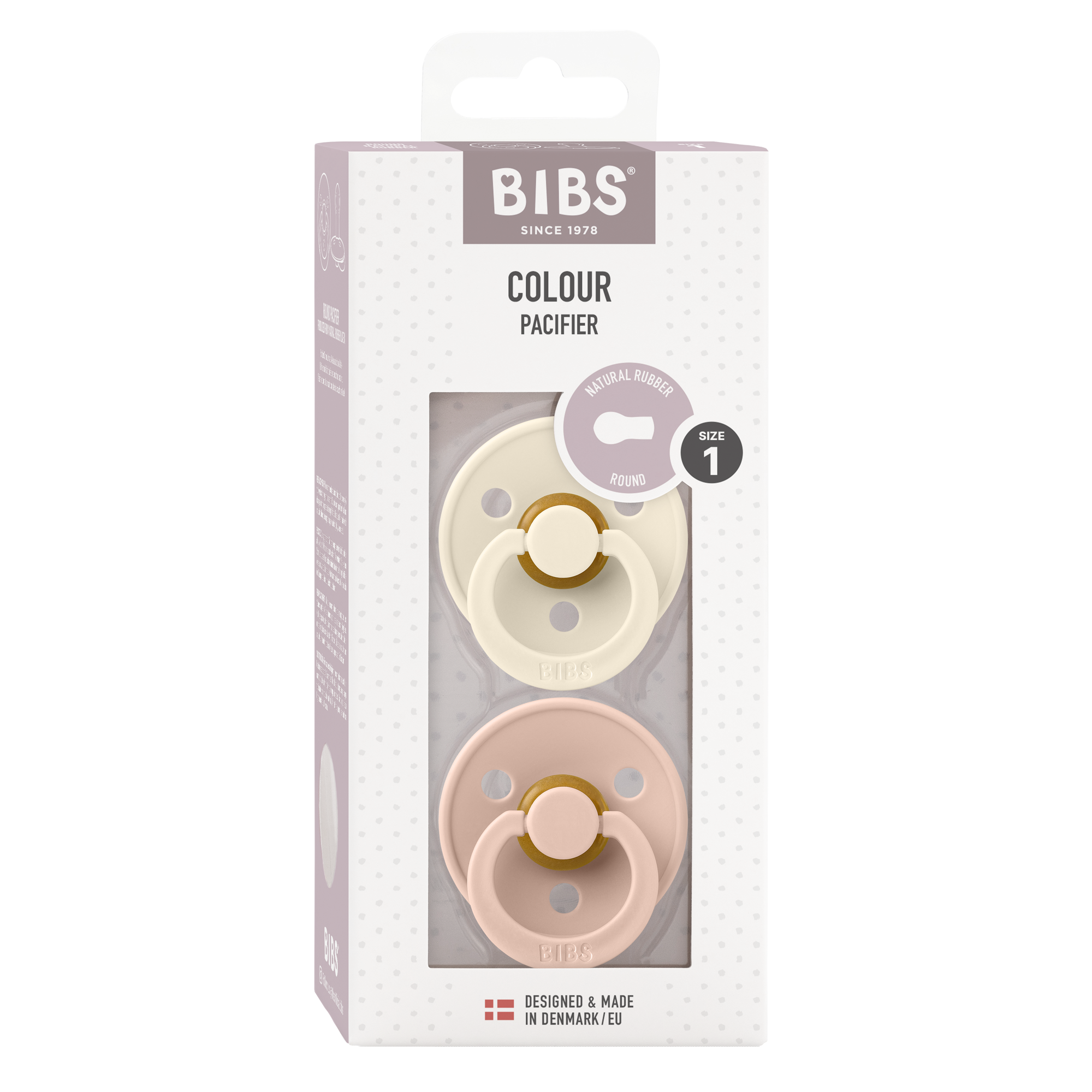 BIBS Nuggi Latex Round 6-12m 2er Pack