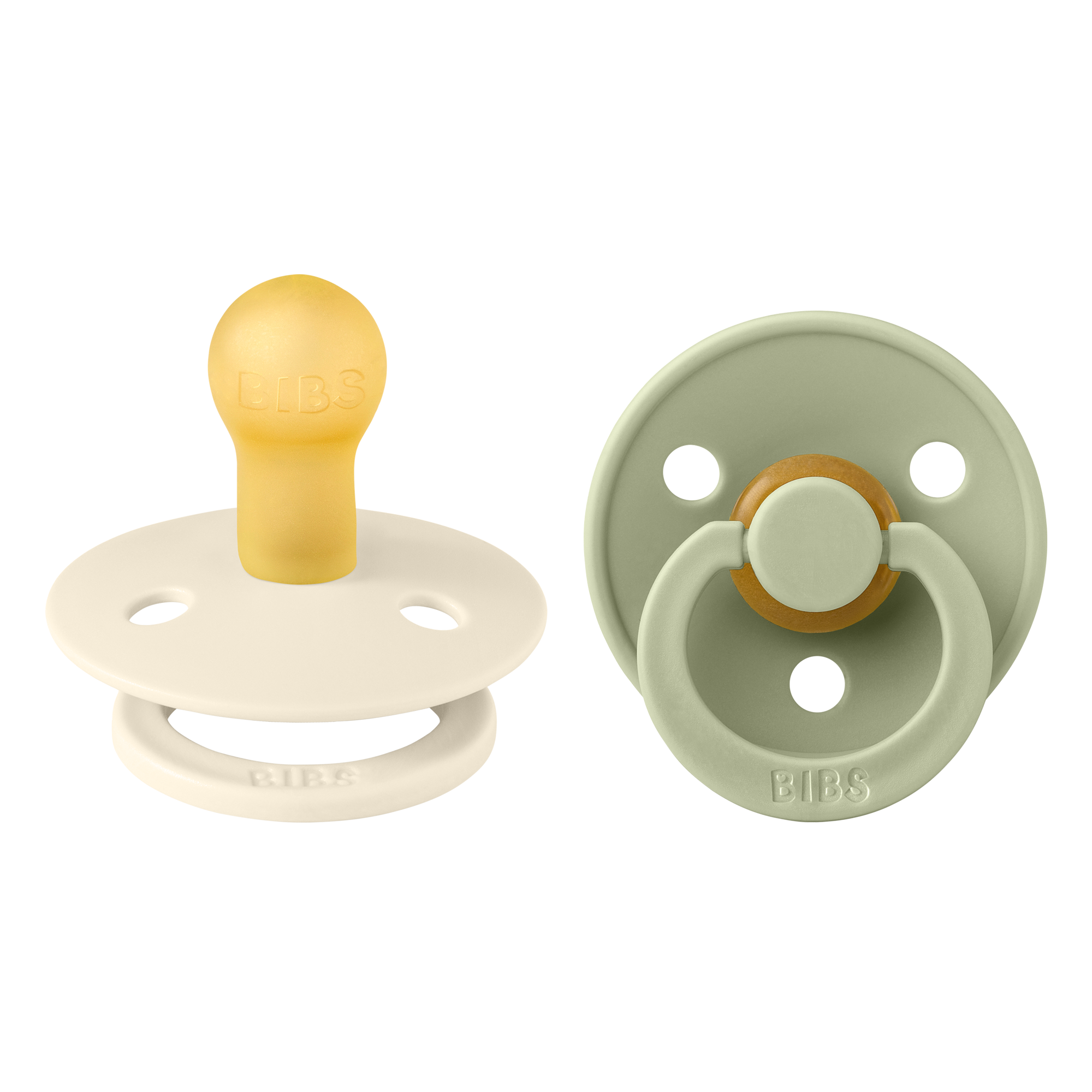 BIBS Nuggi Latex Round 6-12m 2er Pack