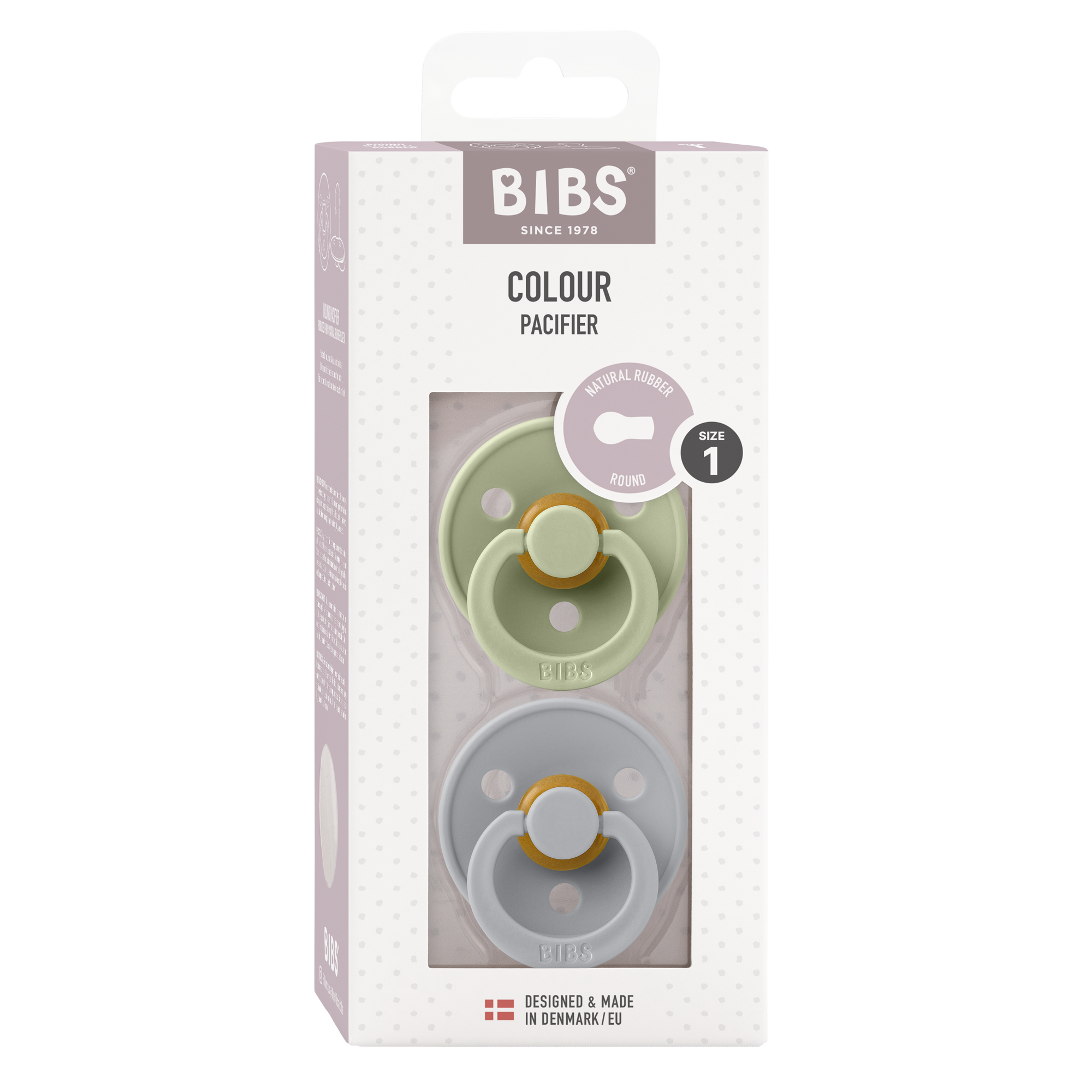 BIBS Nuggi Latex Round 6-12m 2er Pack