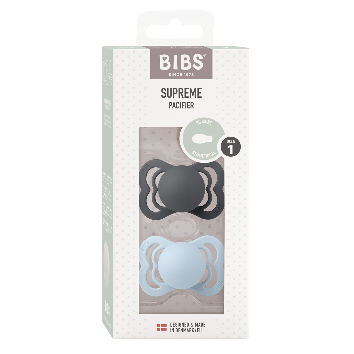 BIBS Nuggi Supreme Symmetrical 0-6m 2er Pack