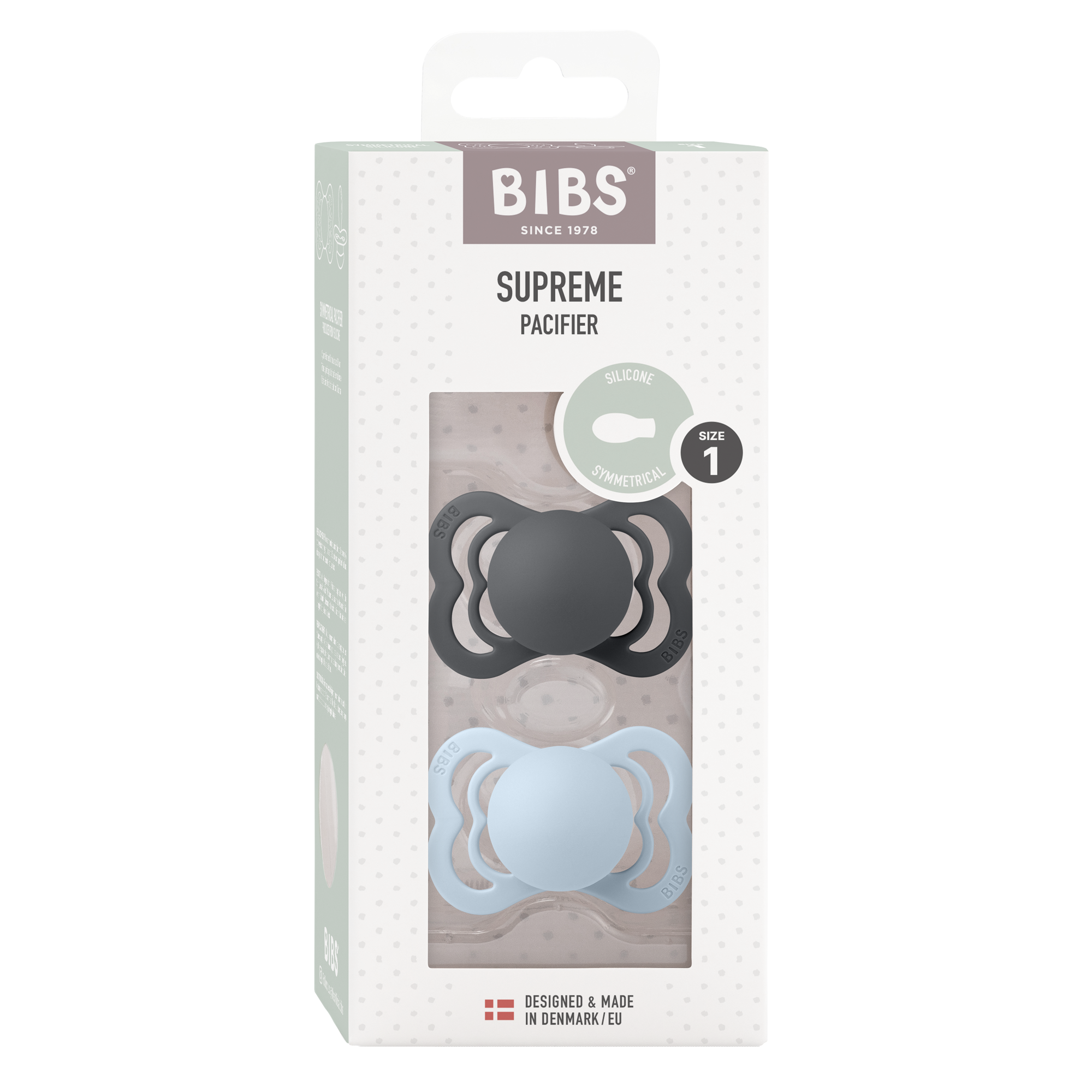 BIBS Nuggi Supreme Symmetrical 6-12m 2er Pack