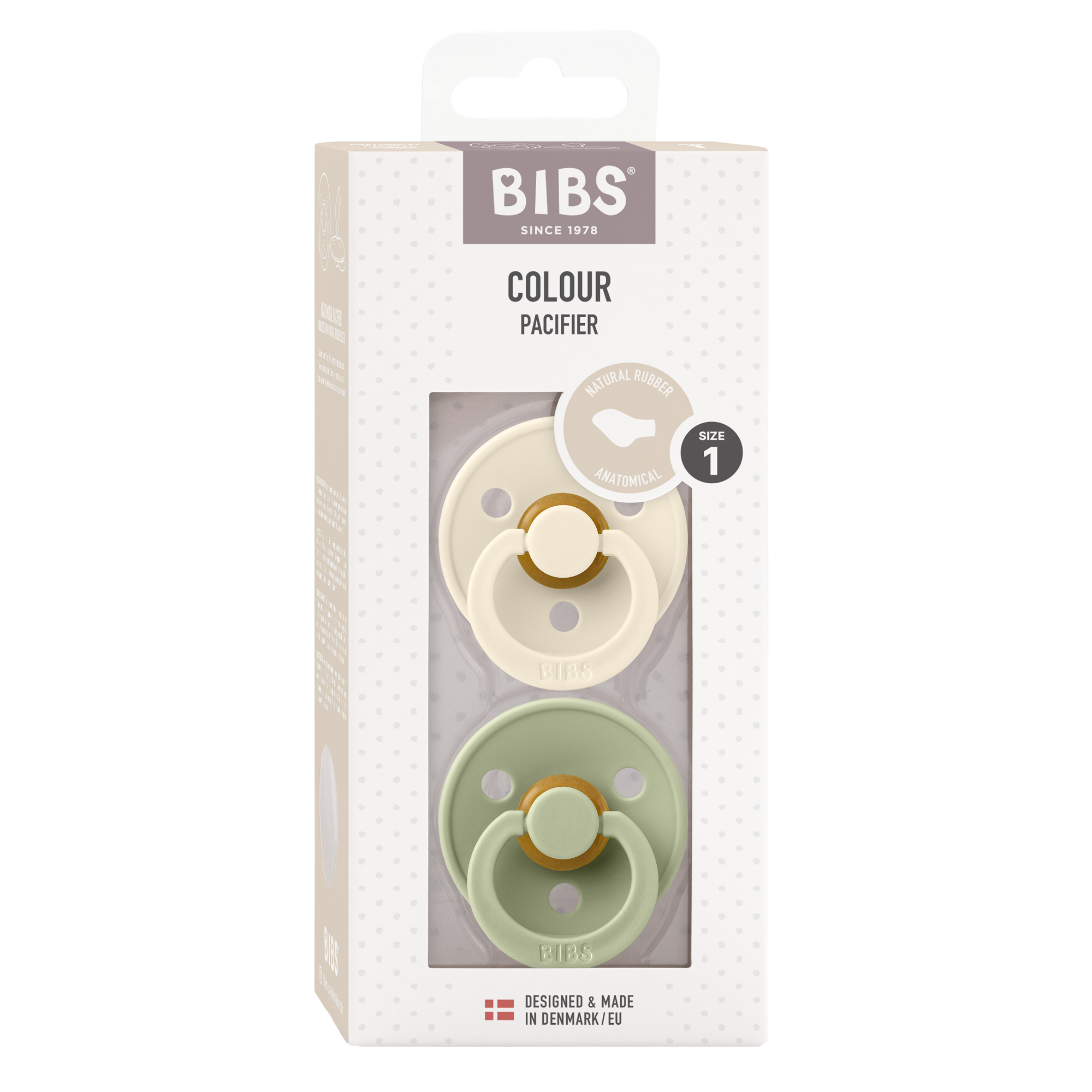 BIBS Nuggi Latex Anatomical 0-6m 2er Pack