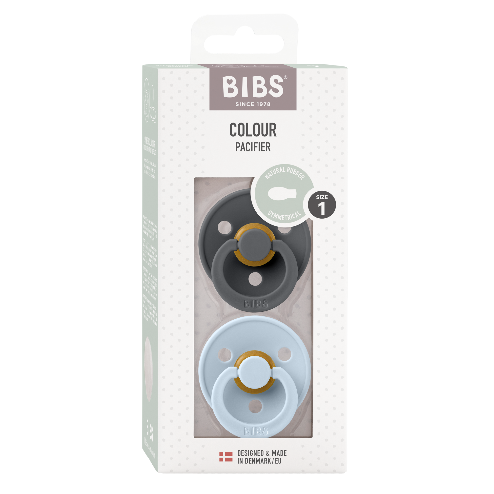 BIBS Nuggi Latex Symmetrical 0-6m 2er Pack