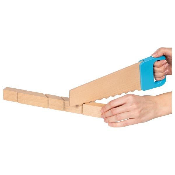 Goki Holzbausteine mit Klettverbindung und Säge