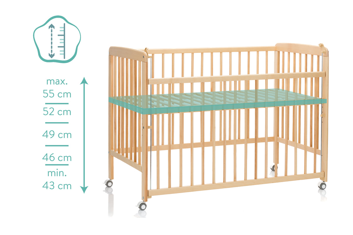 Beistellgitterbett Nena 60x120cm