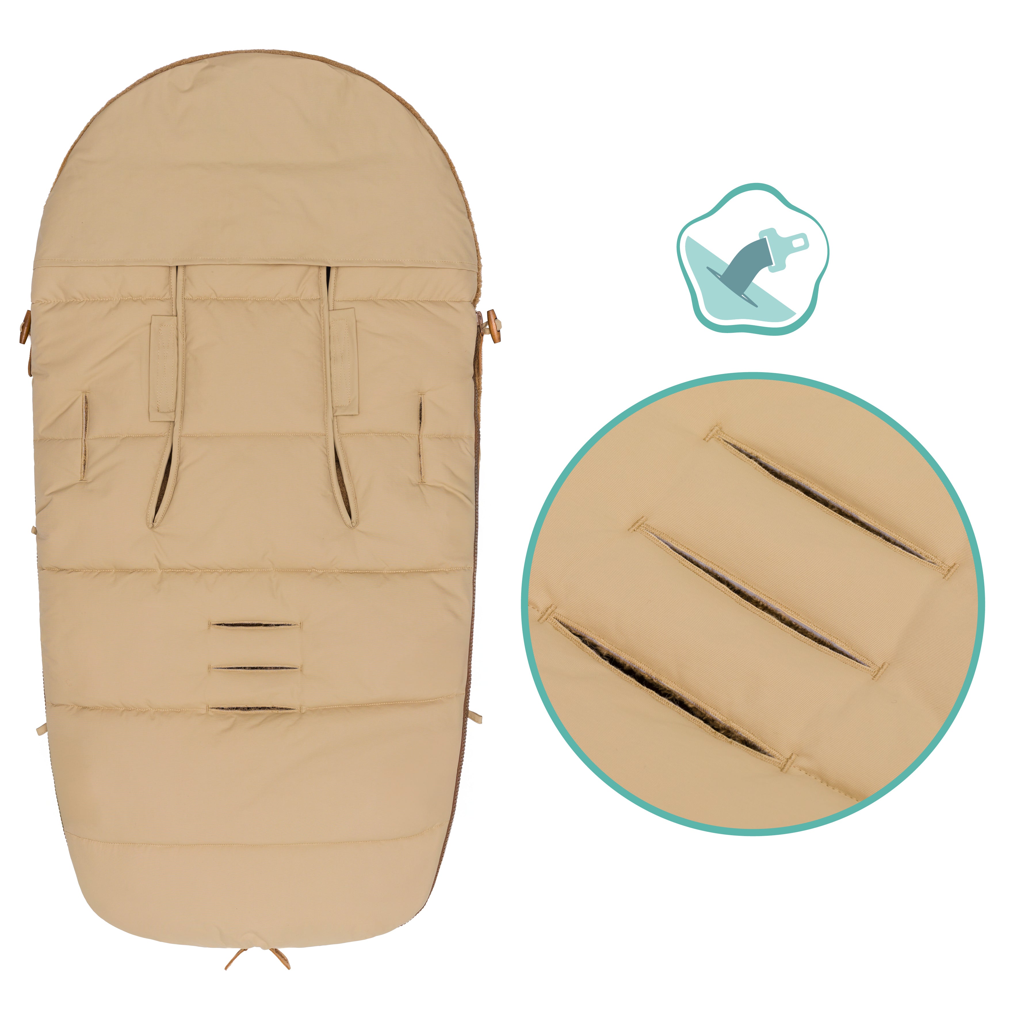Fillikid Winterfusssack Atlas Teddy natur