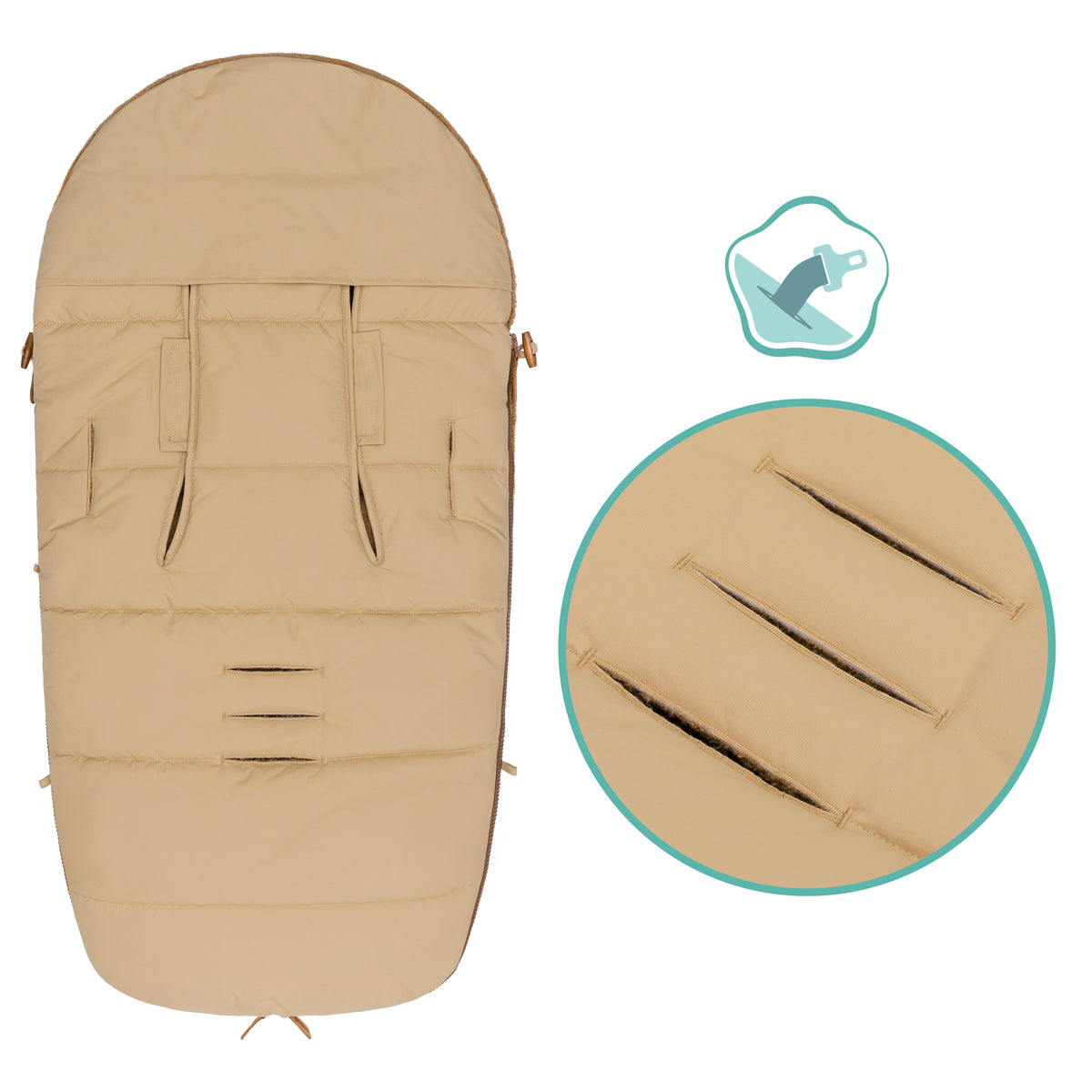 Fillikid Winterfusssack Atlas Teddy natur