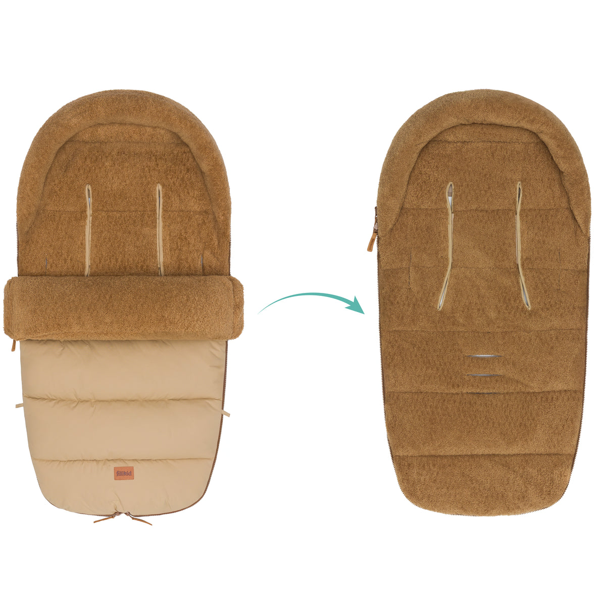 Fillikid Winterfusssack Atlas Teddy natur