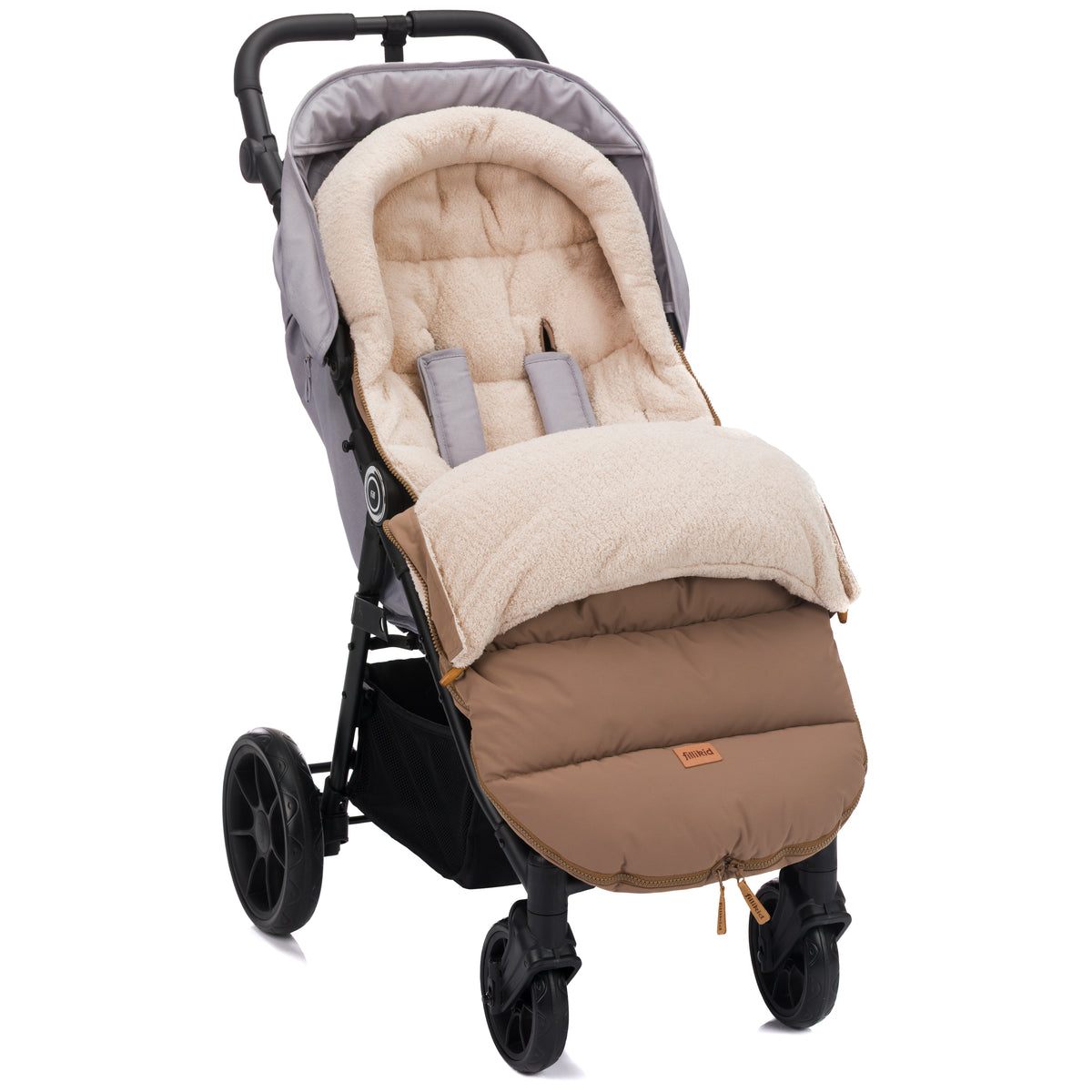 Fillikid Winterfusssack Atlas Teddy taupe