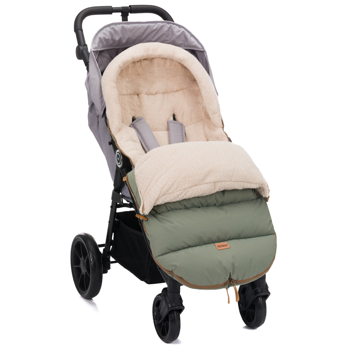 Fillikid Winterfusssack Atlas Teddy salbei