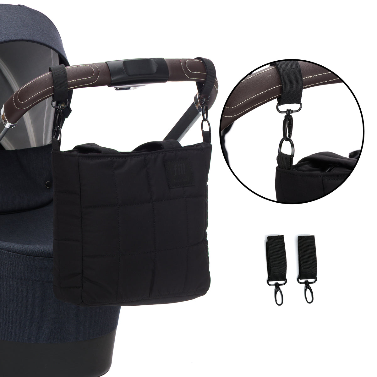 Fillikid Wickeltasche Vienna small schwarz