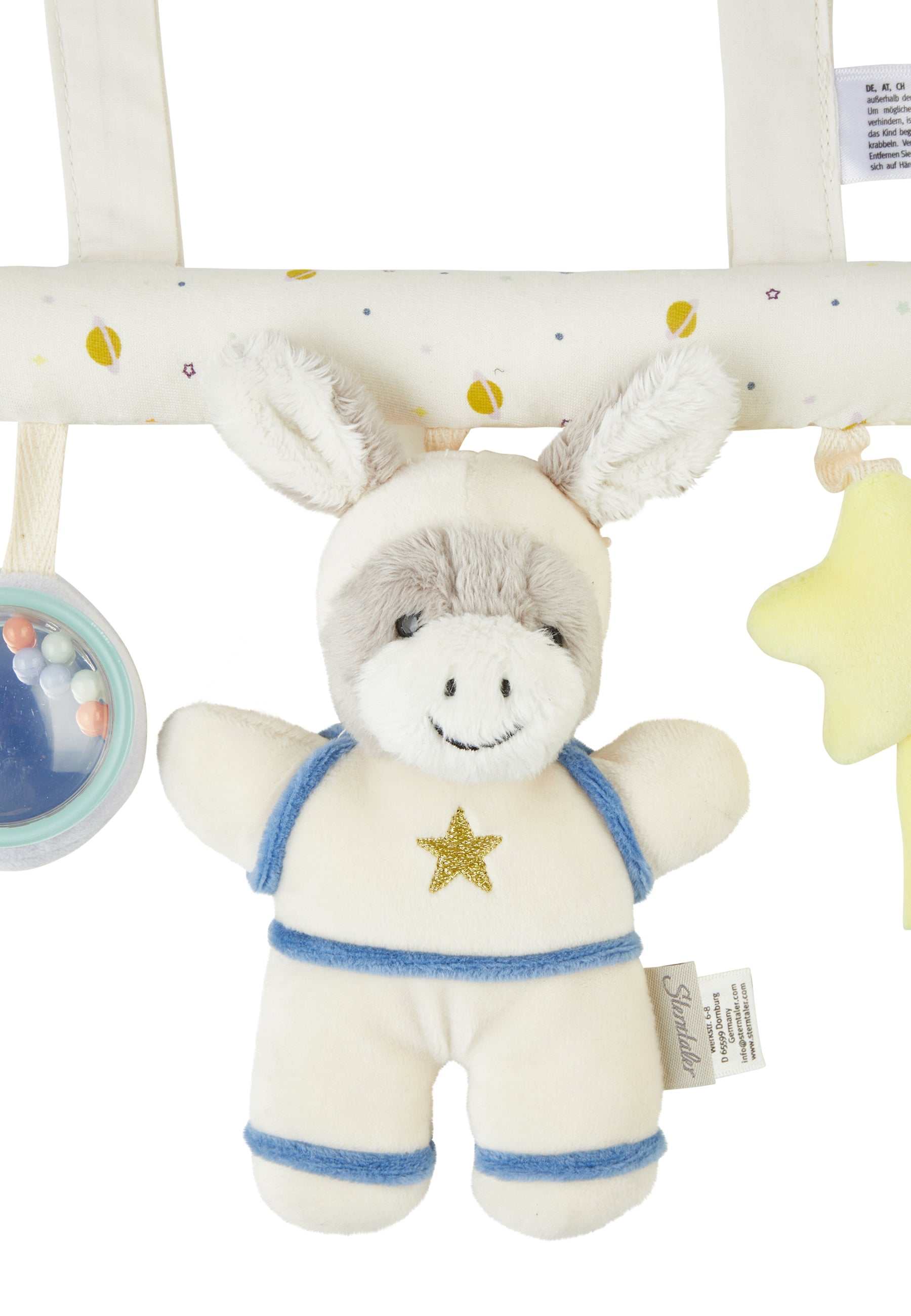 Sterntaler Spielzeug zum Aufhängen für Babyschale Weltraum Design