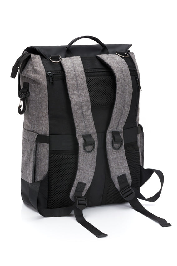 Fillikid Wickelrucksack Osaka grau-melange