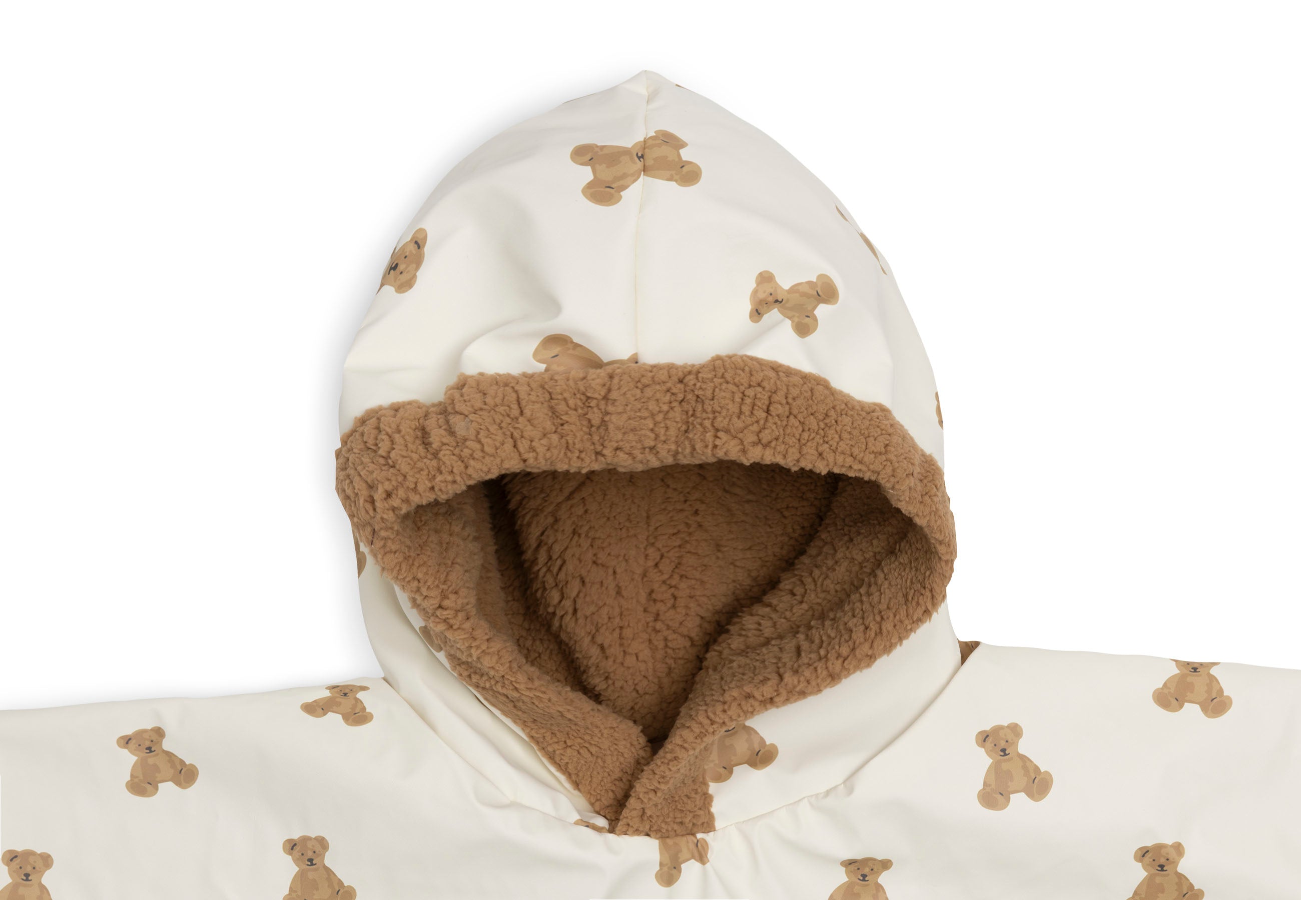 Jollein Outdoor Poncho Waterrepellent Mini Teddy Bear/Teddy Fleece