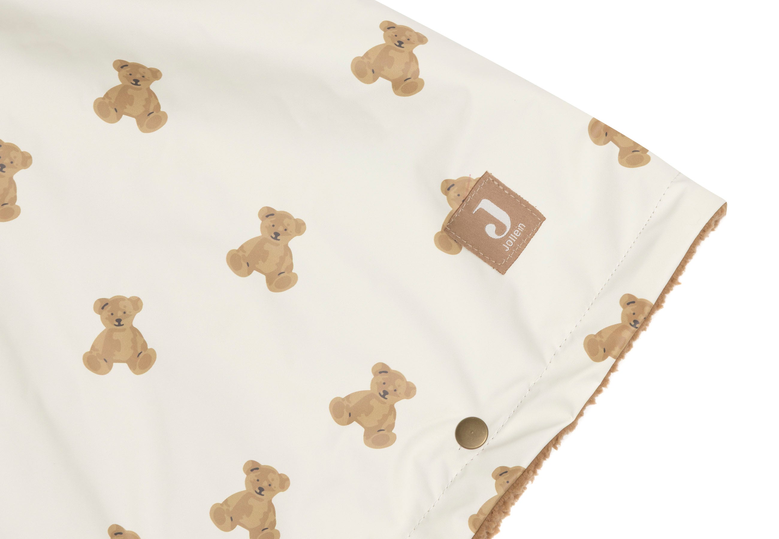 Jollein Outdoor Poncho Waterrepellent Mini Teddy Bear/Teddy Fleece
