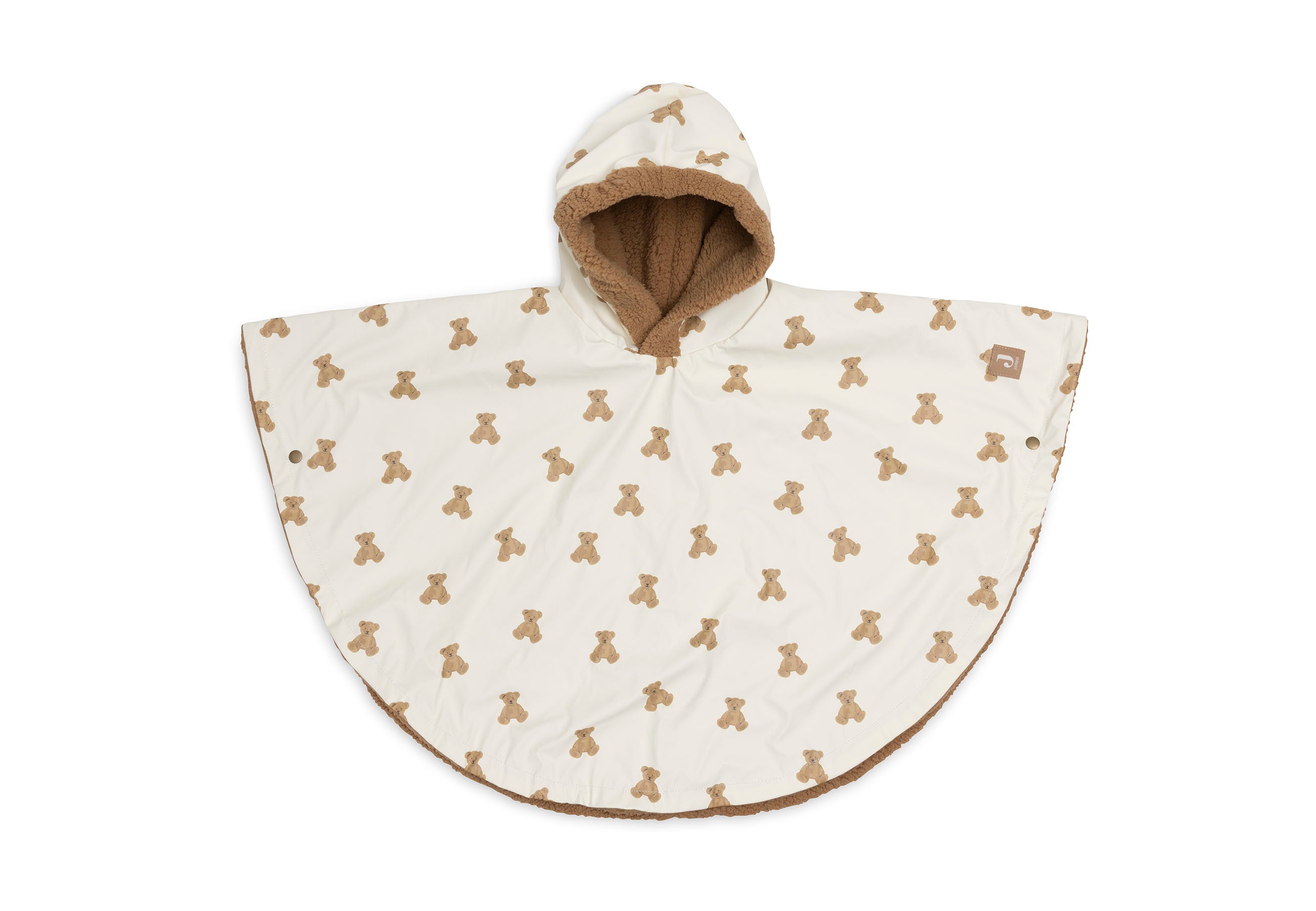 Jollein Outdoor Poncho Waterrepellent Mini Teddy Bear/Teddy Fleece