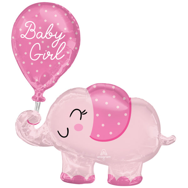 Folienballon Elefant &quot;It&#39;s a Girl&quot;