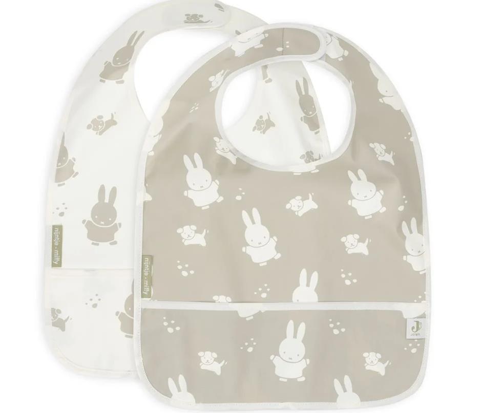 Jollein Lätzchen wasserdicht 2er Pack Miffy&amp;Snuffy