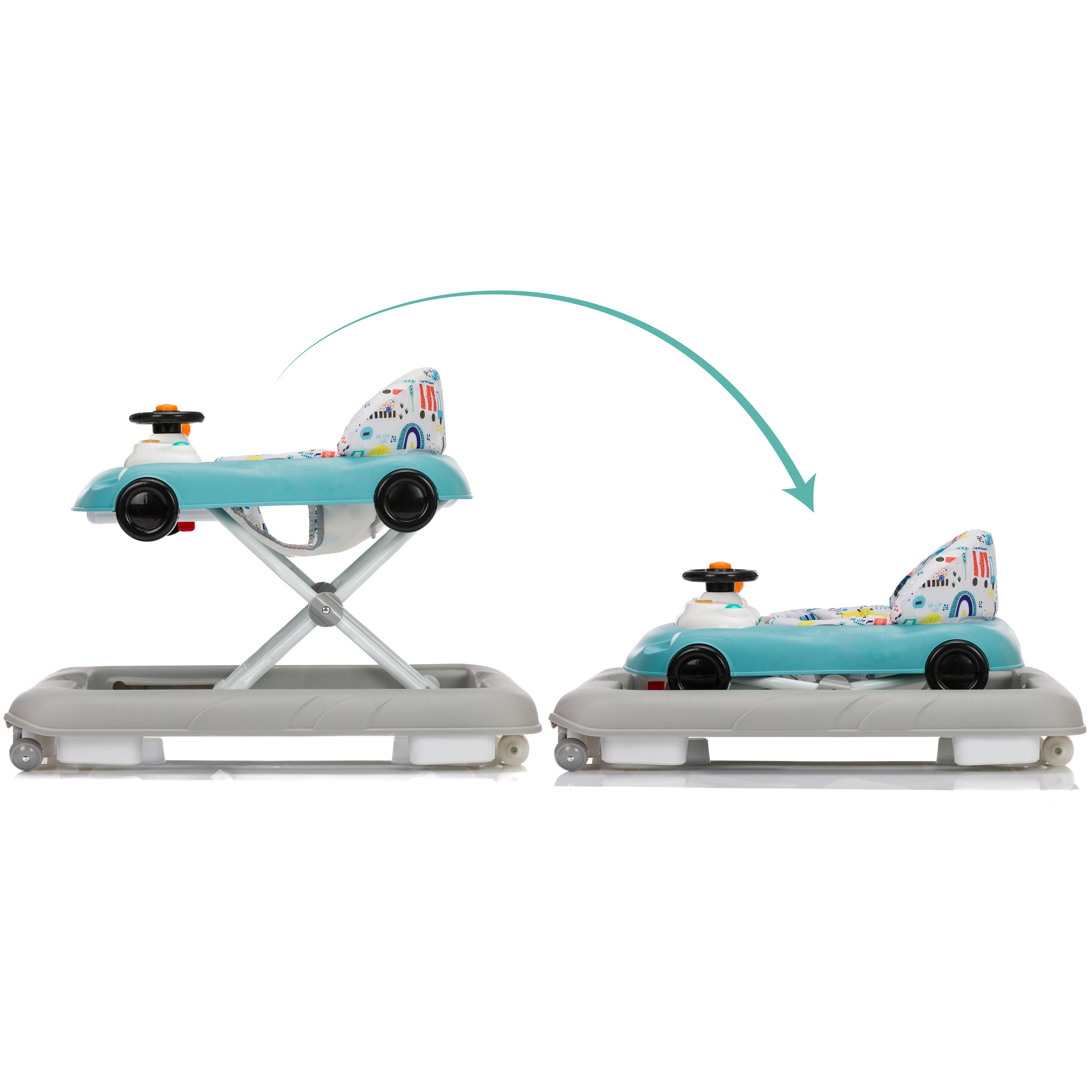 Fillikid Lauflerngerät Car grau/ blau