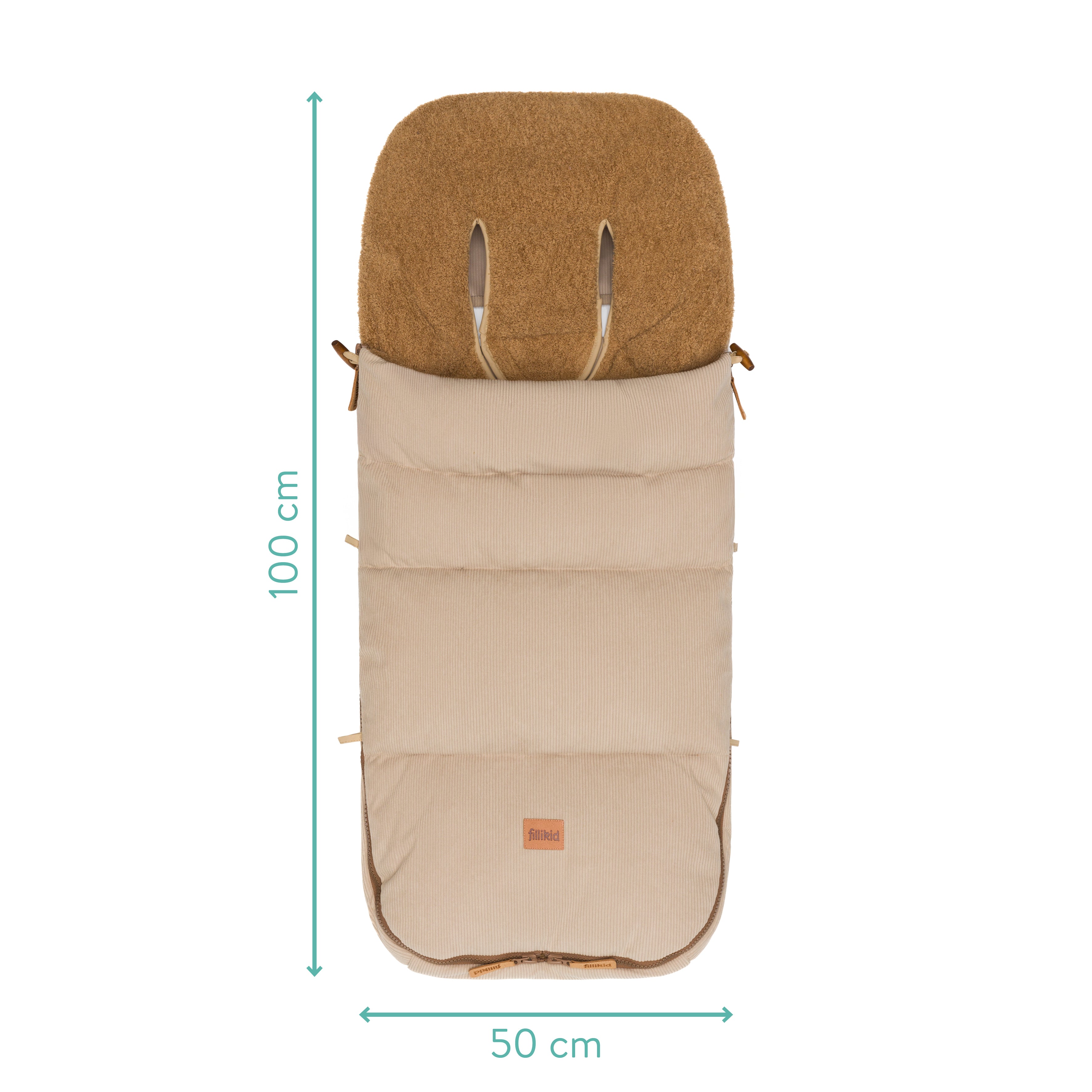 Fillikid Winterfusssack Kinley Cord natur