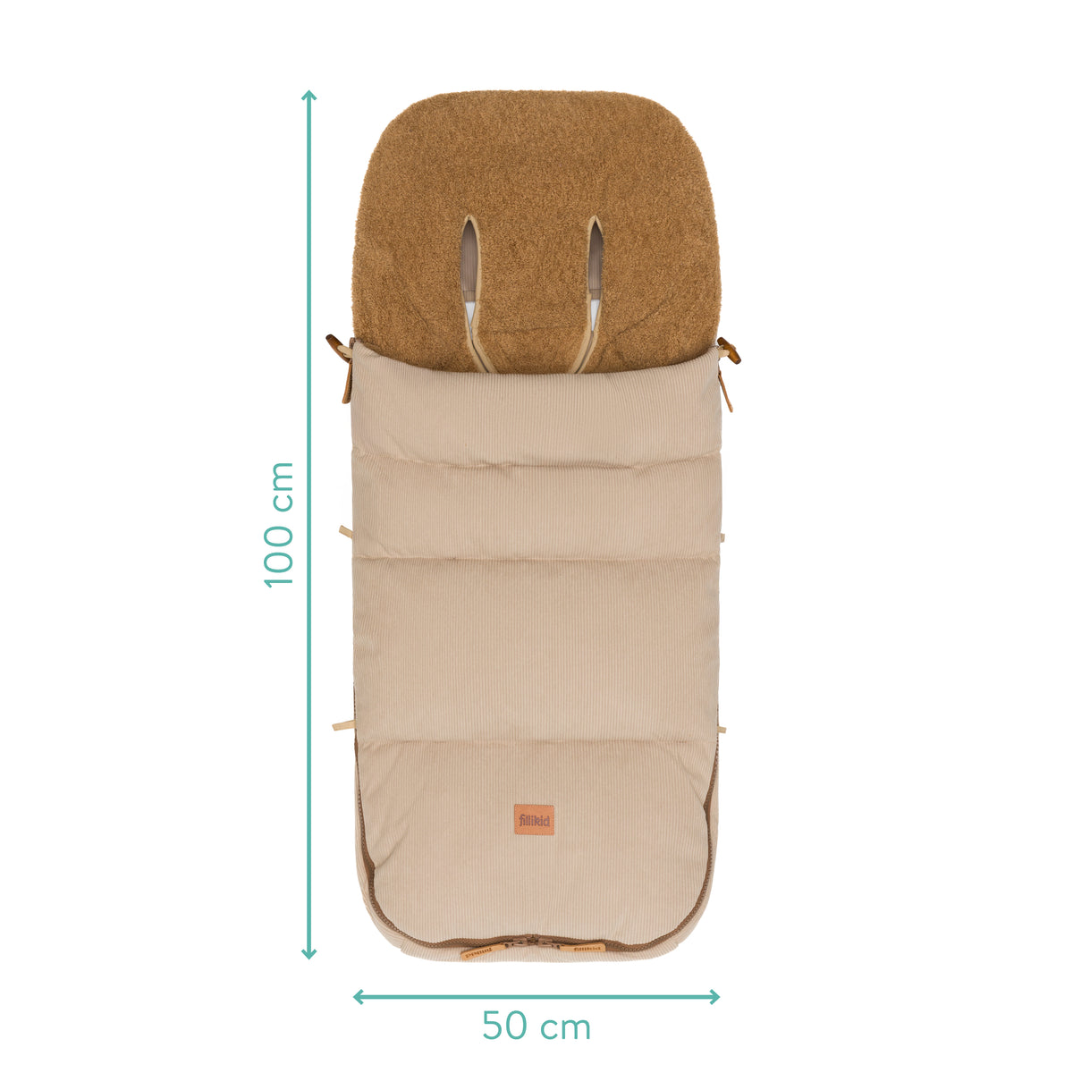 Fillikid Winterfusssack Kinley Cord natur