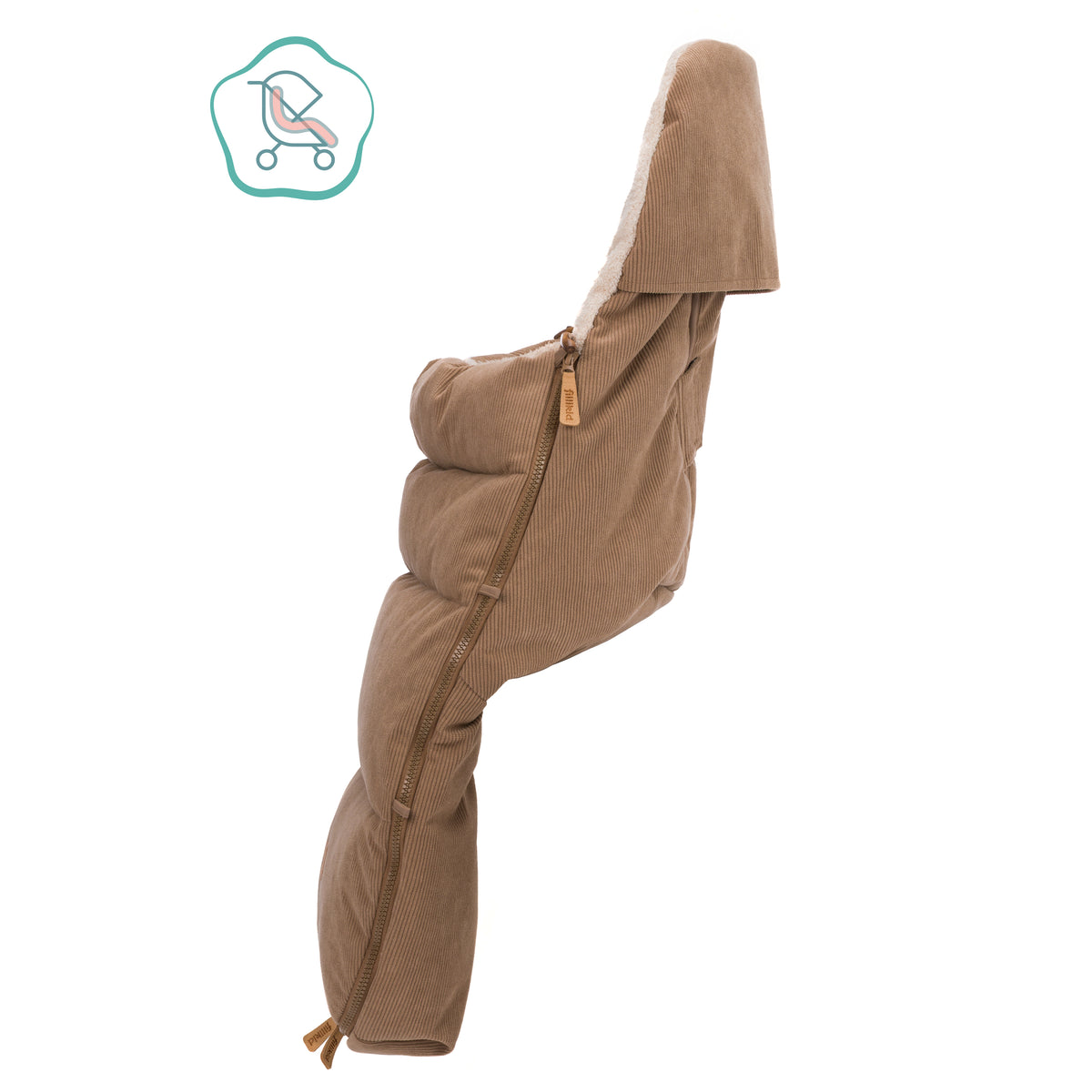 Fillikid Winterfusssack Kinley Cord taupe