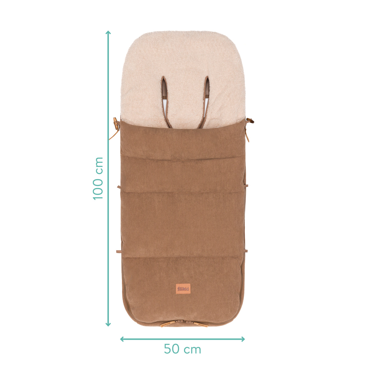 Fillikid Winterfusssack Kinley Cord taupe