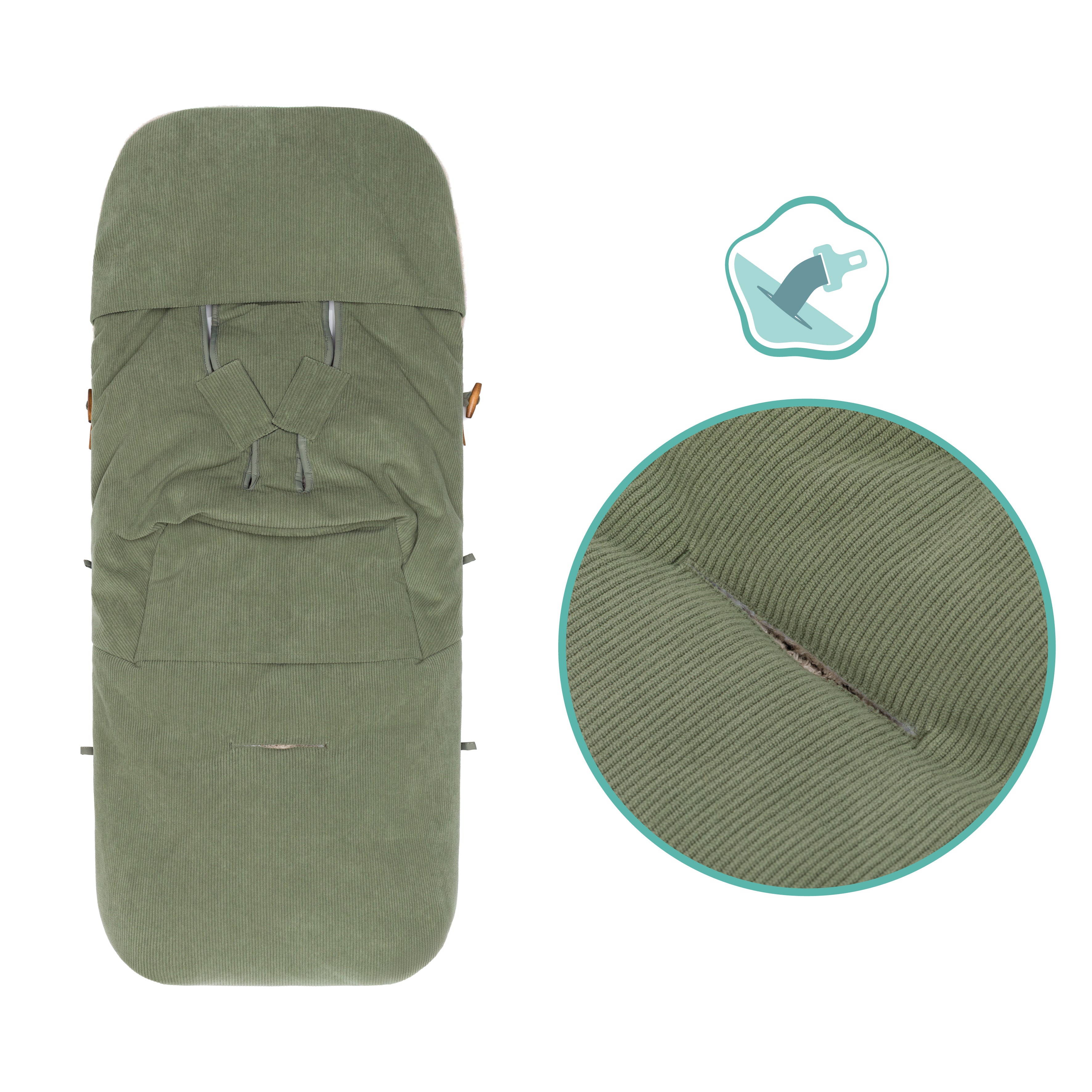 Fillikid Winterfusssack Kinley Cord salbei