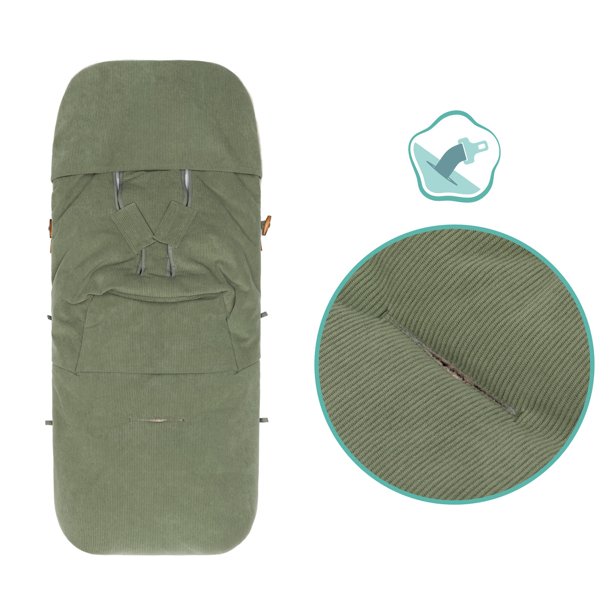 Fillikid Winterfusssack Kinley Cord salbei