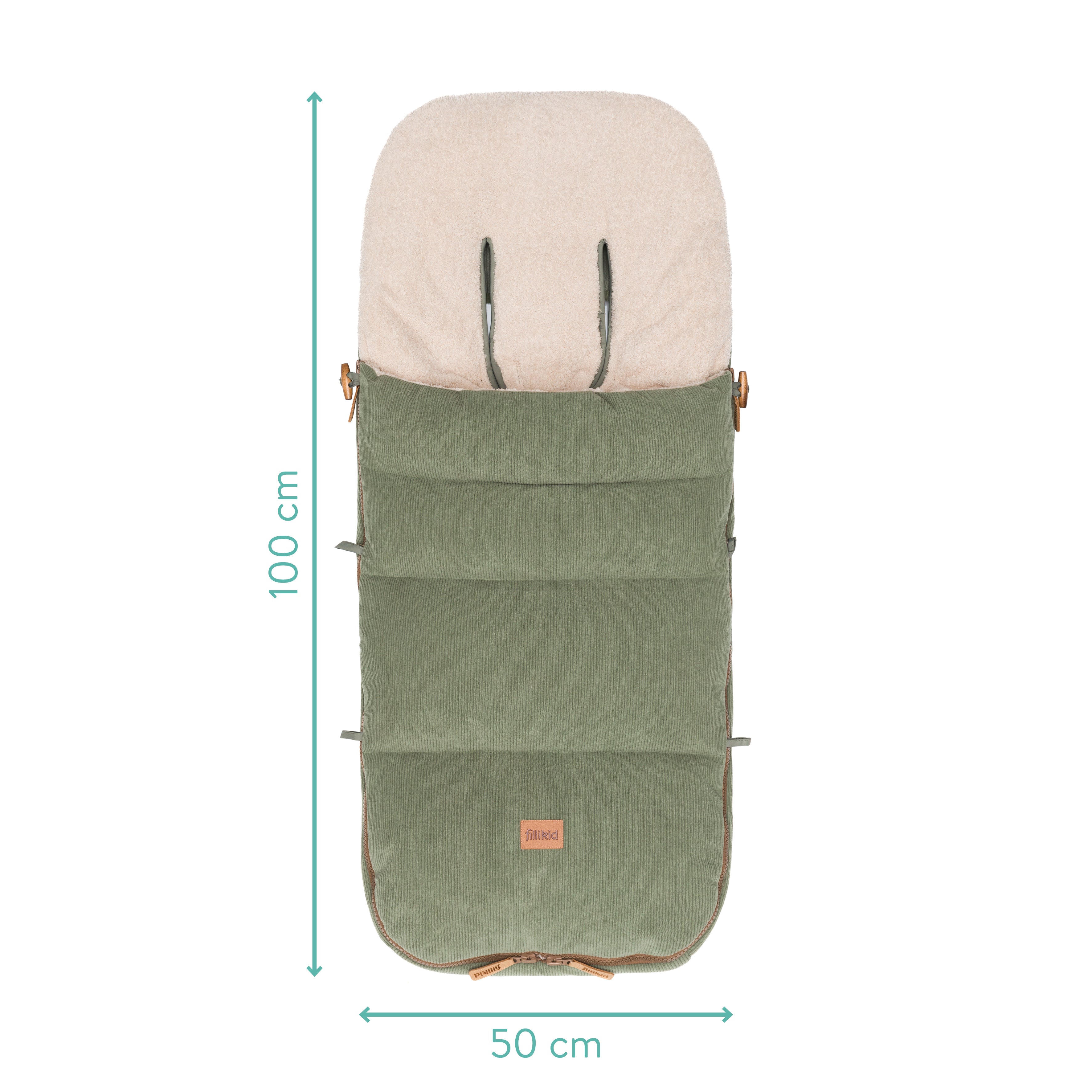 Fillikid Winterfusssack Kinley Cord salbei