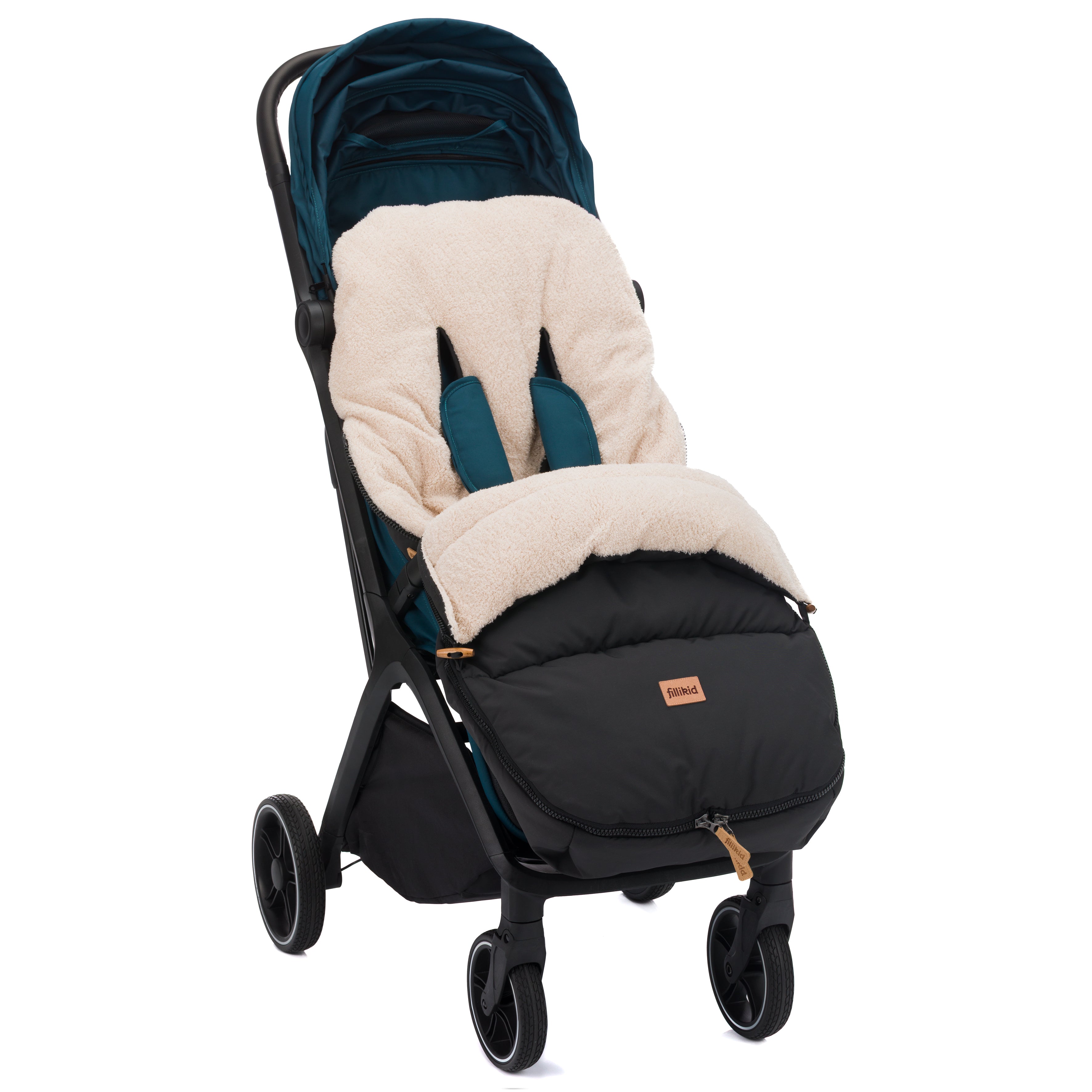 Fillikid Winterfusssack Kinley Teddy schwarz