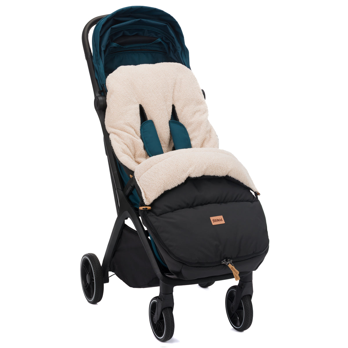 Fillikid Winterfusssack Kinley Teddy schwarz