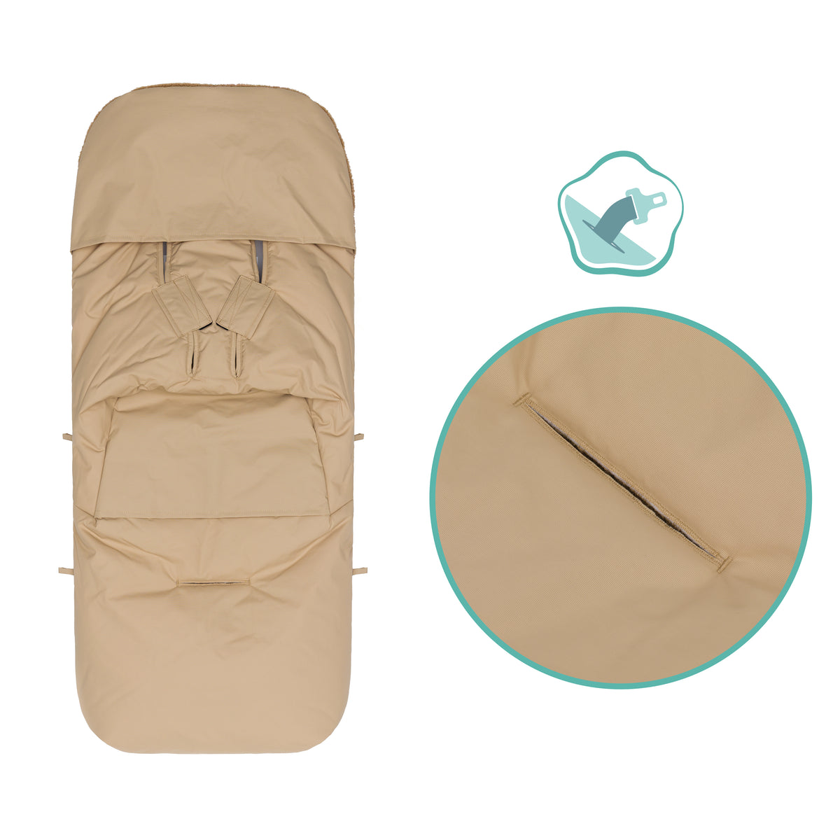 Fillikid Winterfusssack Kinley Teddy natur
