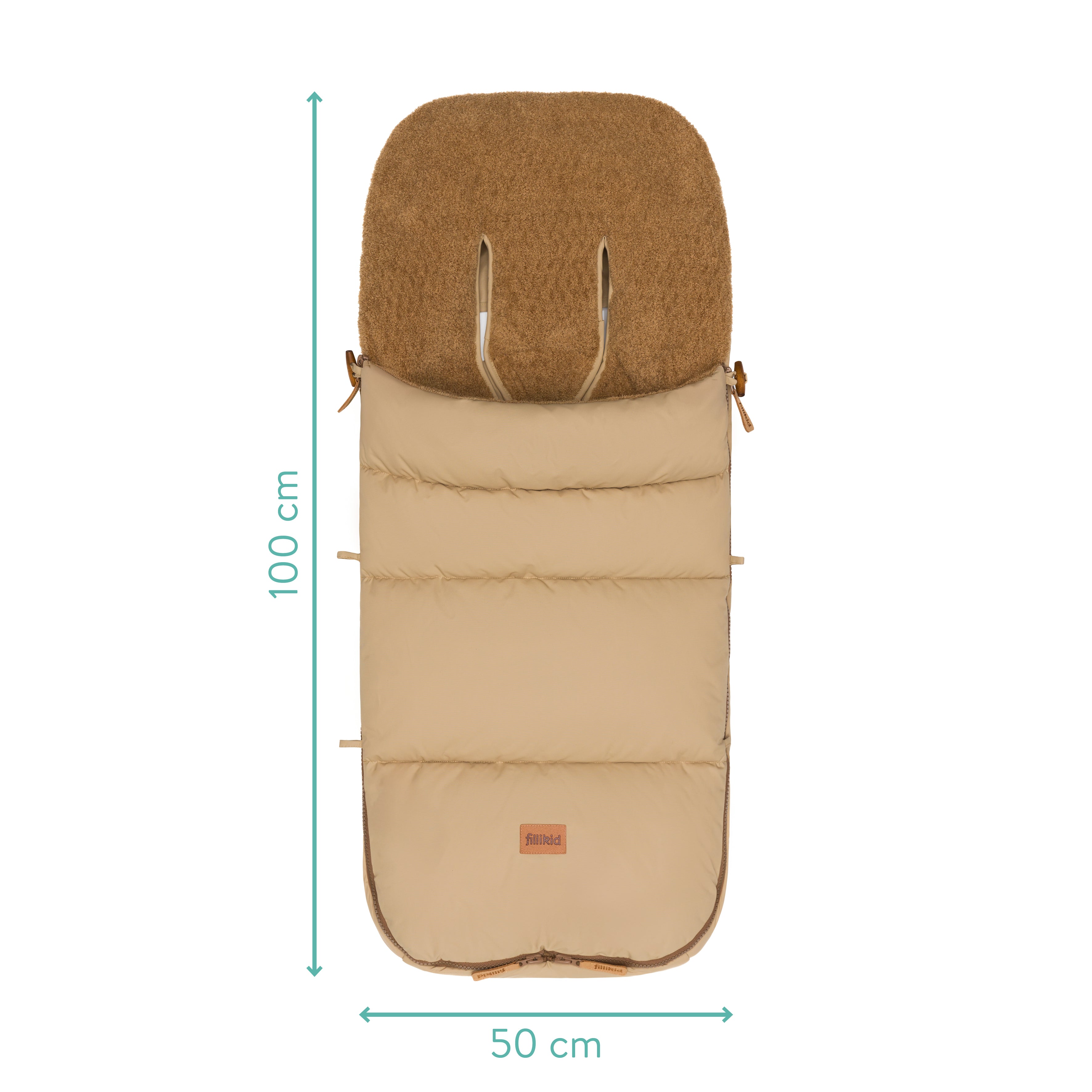 Fillikid Winterfusssack Kinley Teddy natur