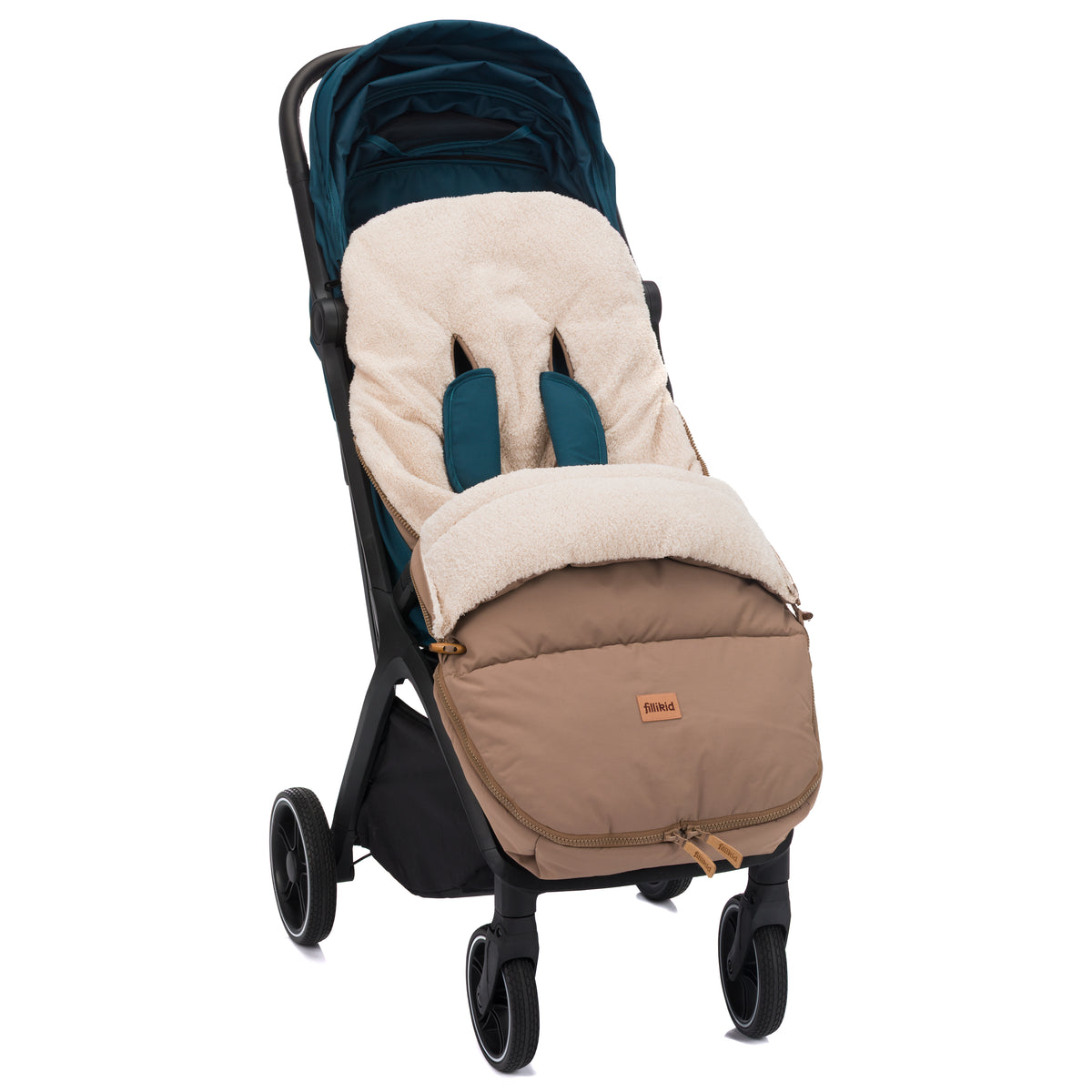 Fillikid Winterfusssack Kinley Teddy taupe