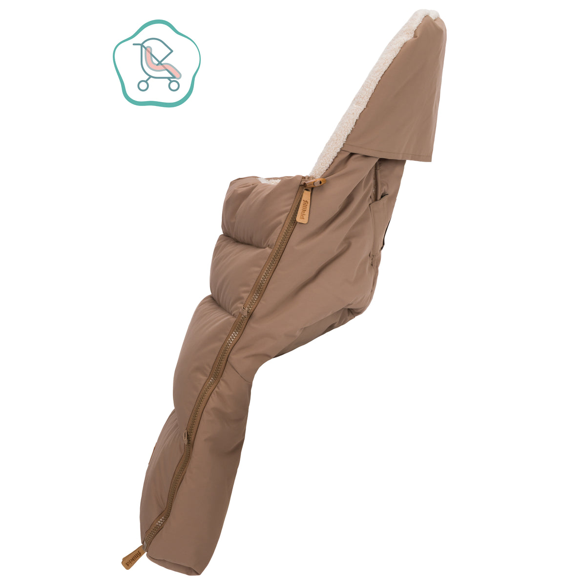 Fillikid Winterfusssack Kinley Teddy taupe