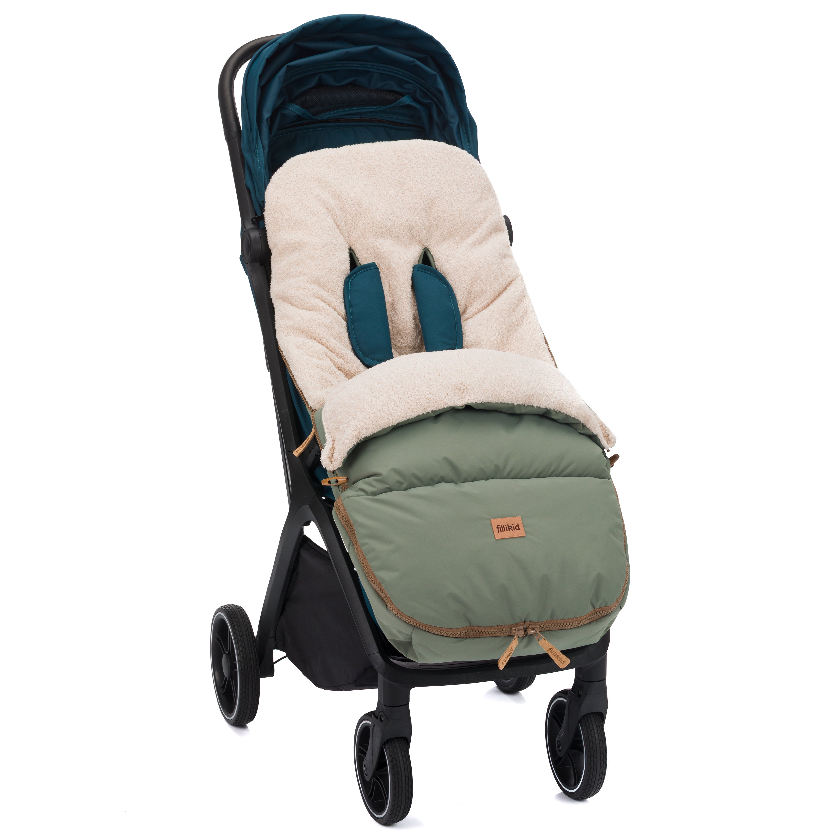 Fillikid Winterfusssack Kinley Teddy salbei