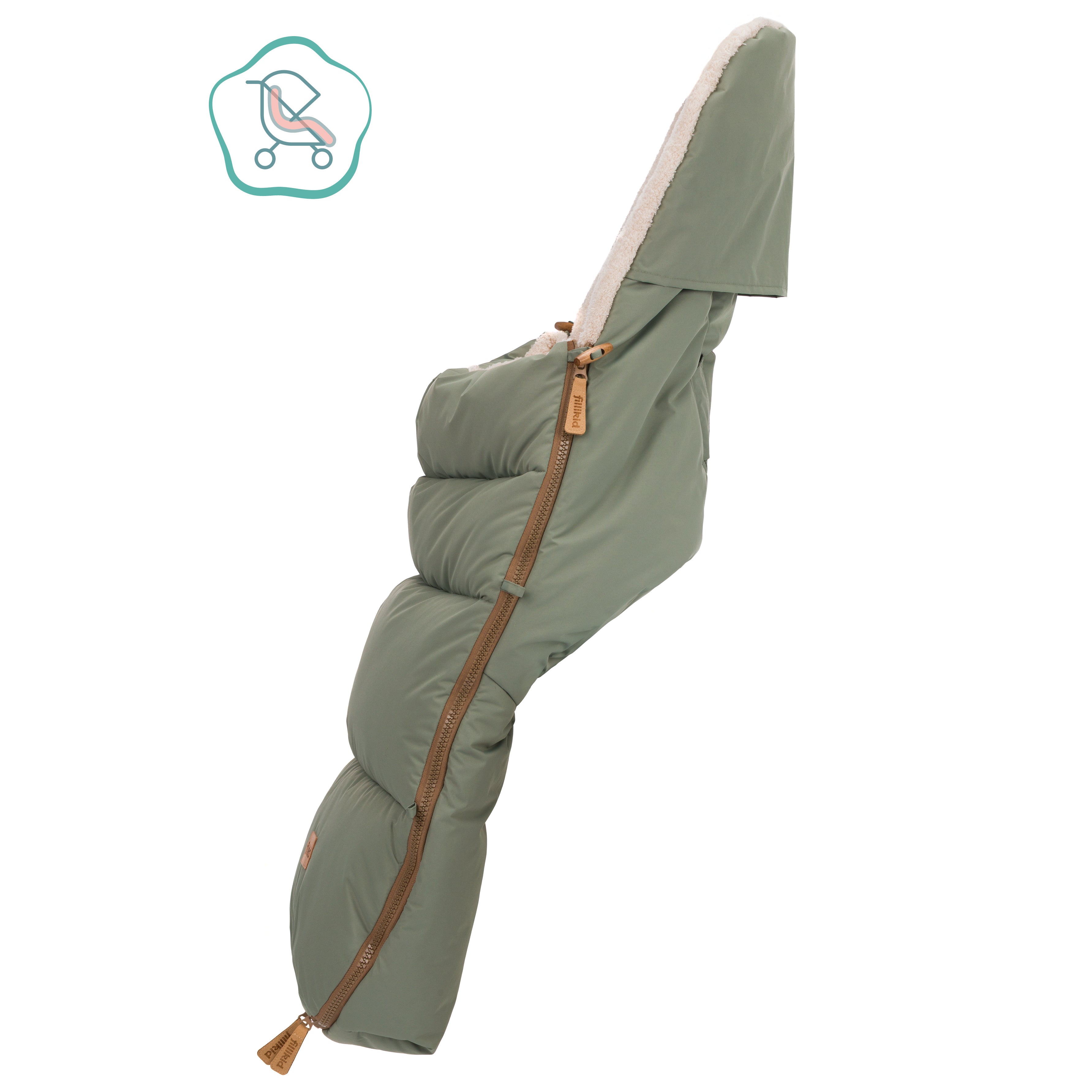 Fillikid Winterfusssack Kinley Teddy salbei