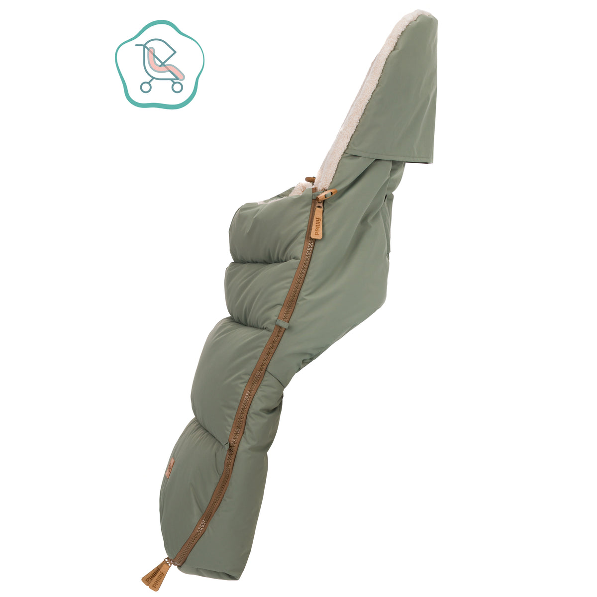 Fillikid Winterfusssack Kinley Teddy salbei