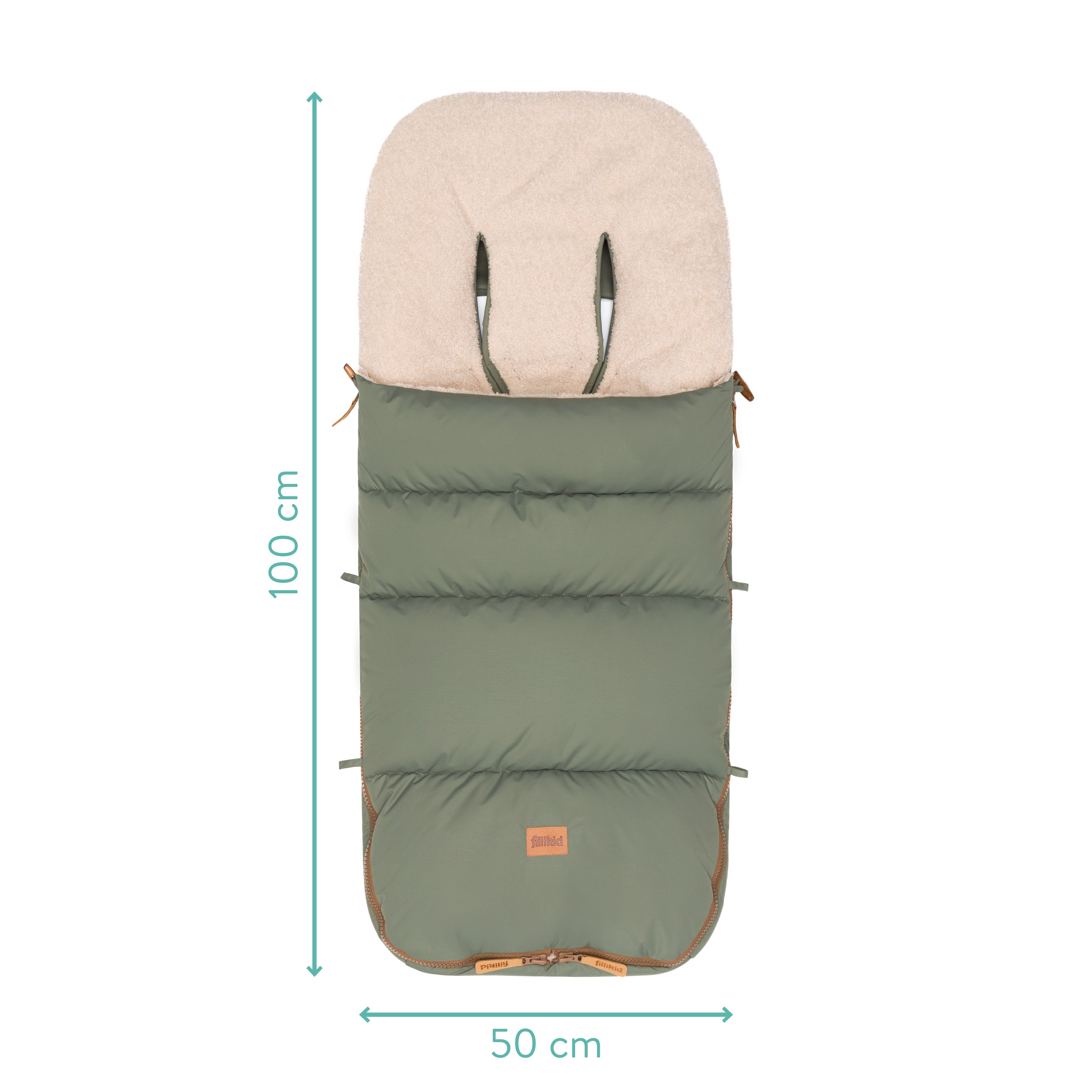 Fillikid Winterfusssack Kinley Teddy salbei