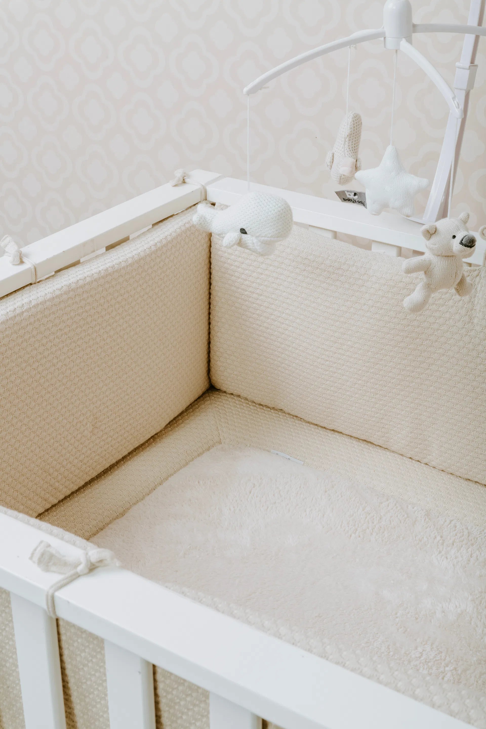Baby's Only Musik Mobile Tierchen Sand/Off-White/Weiss